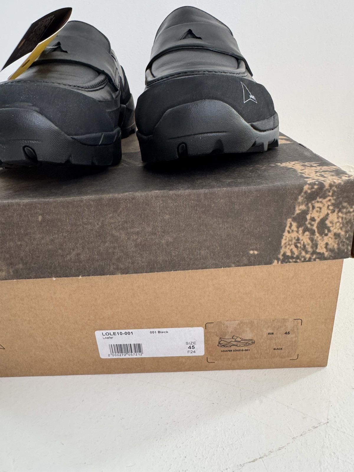 ROA ROA Black Loafer Low-top Shoes Size US 12 / EU 45 - 8 Thumbnail