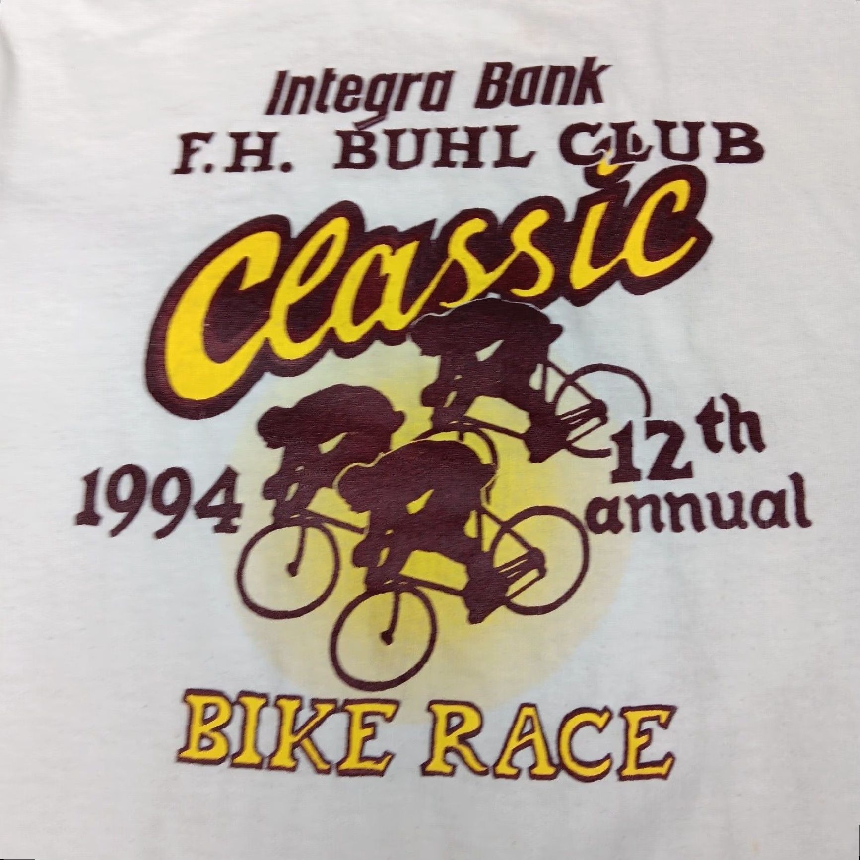 Vintage VINTAGE Murina's Best FH Buhl Club 1994 Classic Bike Race Shirt XL White Cycling T-Shirt Mens Size US XL / EU 56 / 4 - 2 Thumbnail