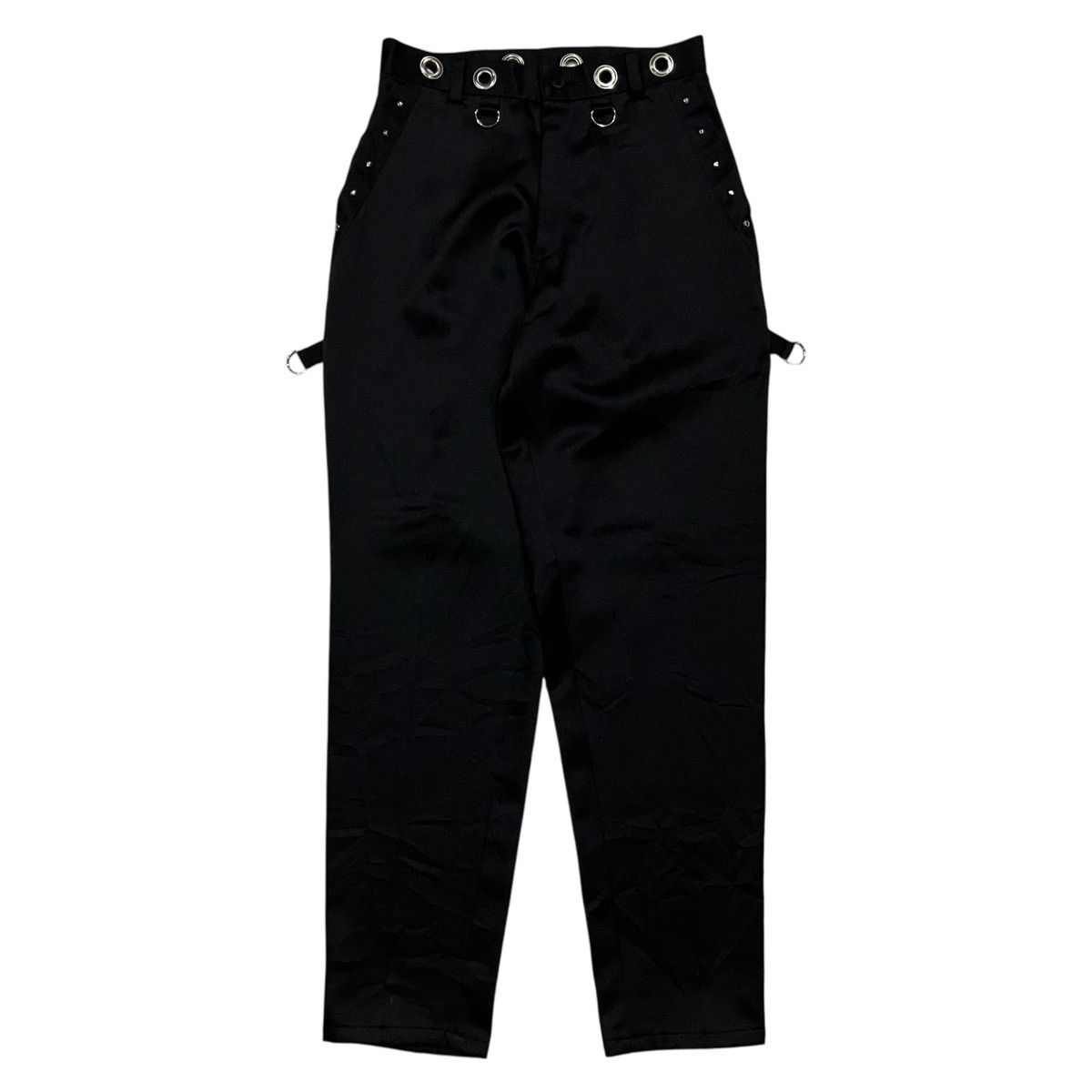 Japanese Brand Studded Bondage Punk Pants Size US 27 - 1 Thumbnail