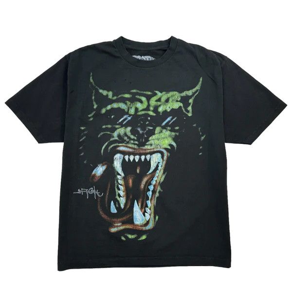 image of Travis Scott Utopia Circus Maximus Tour T-Shirt Washed Black, Men's (Size XL)