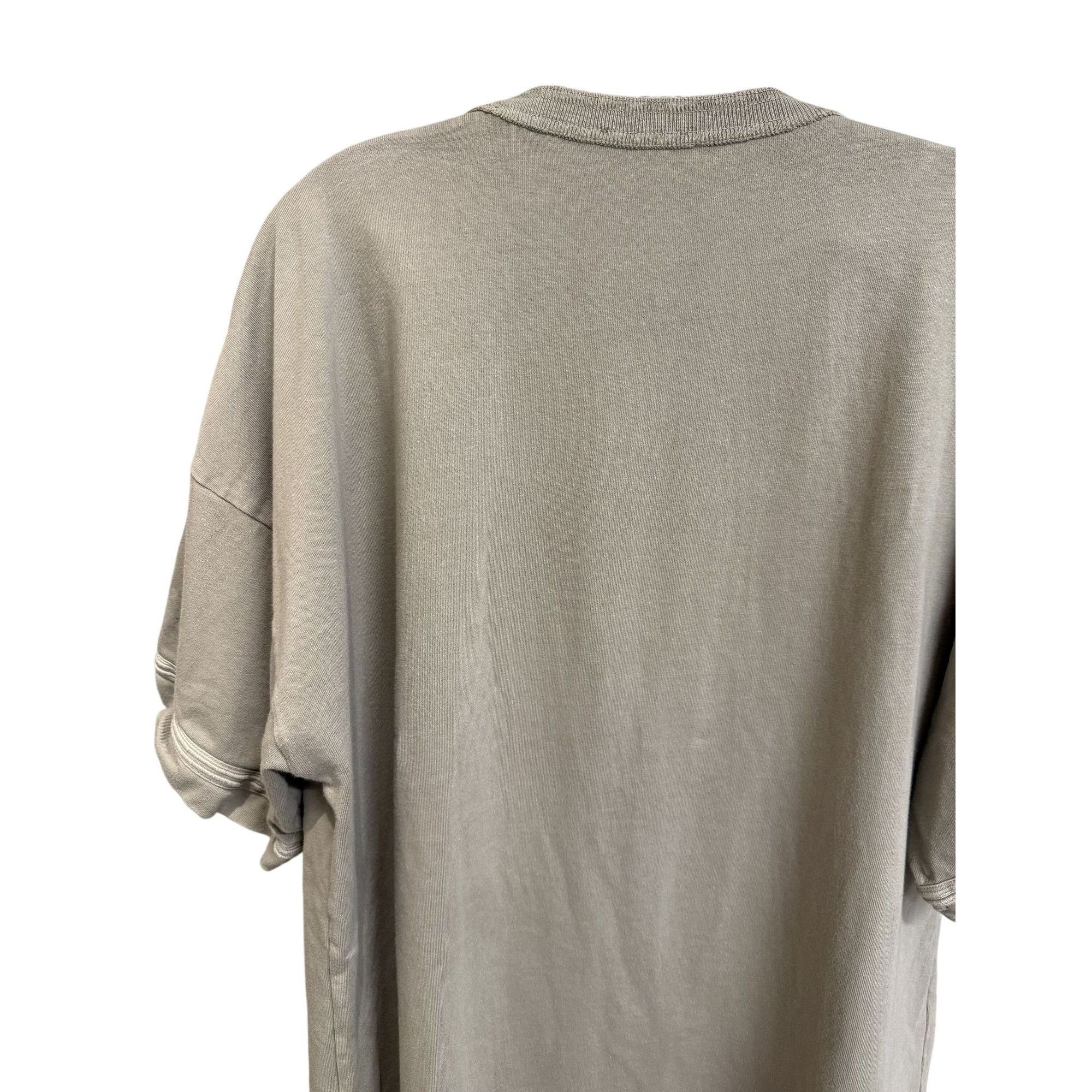 Dior Dior Beige Embroidered Logo Cotton Oversized T-Shirt L Made Size US L / EU 52-54 / 3 - 8 Thumbnail