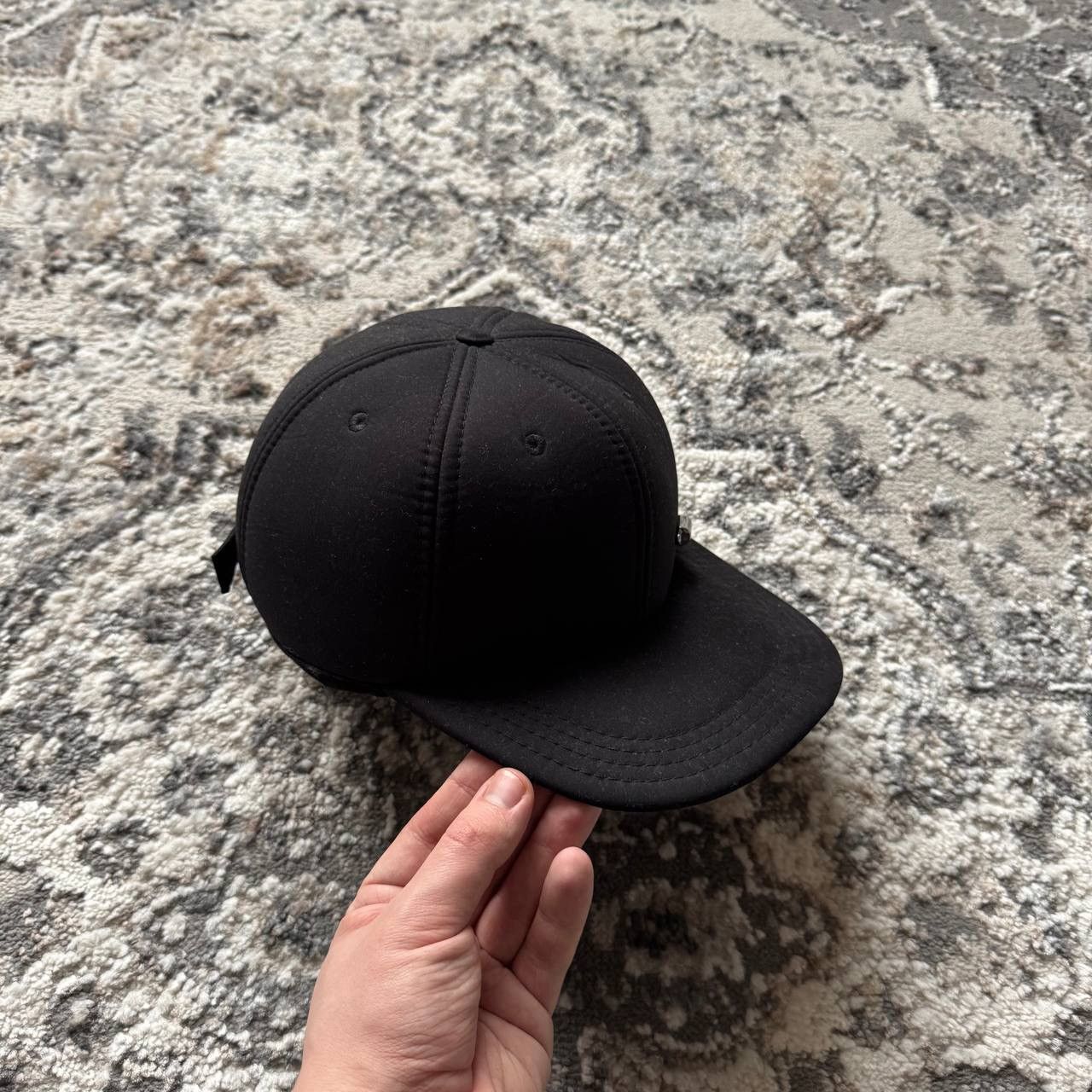 032c 032c Workshop Padded Black Metallic 6 Panel Logo Cap Hat Size ONE SIZE - 4 Thumbnail