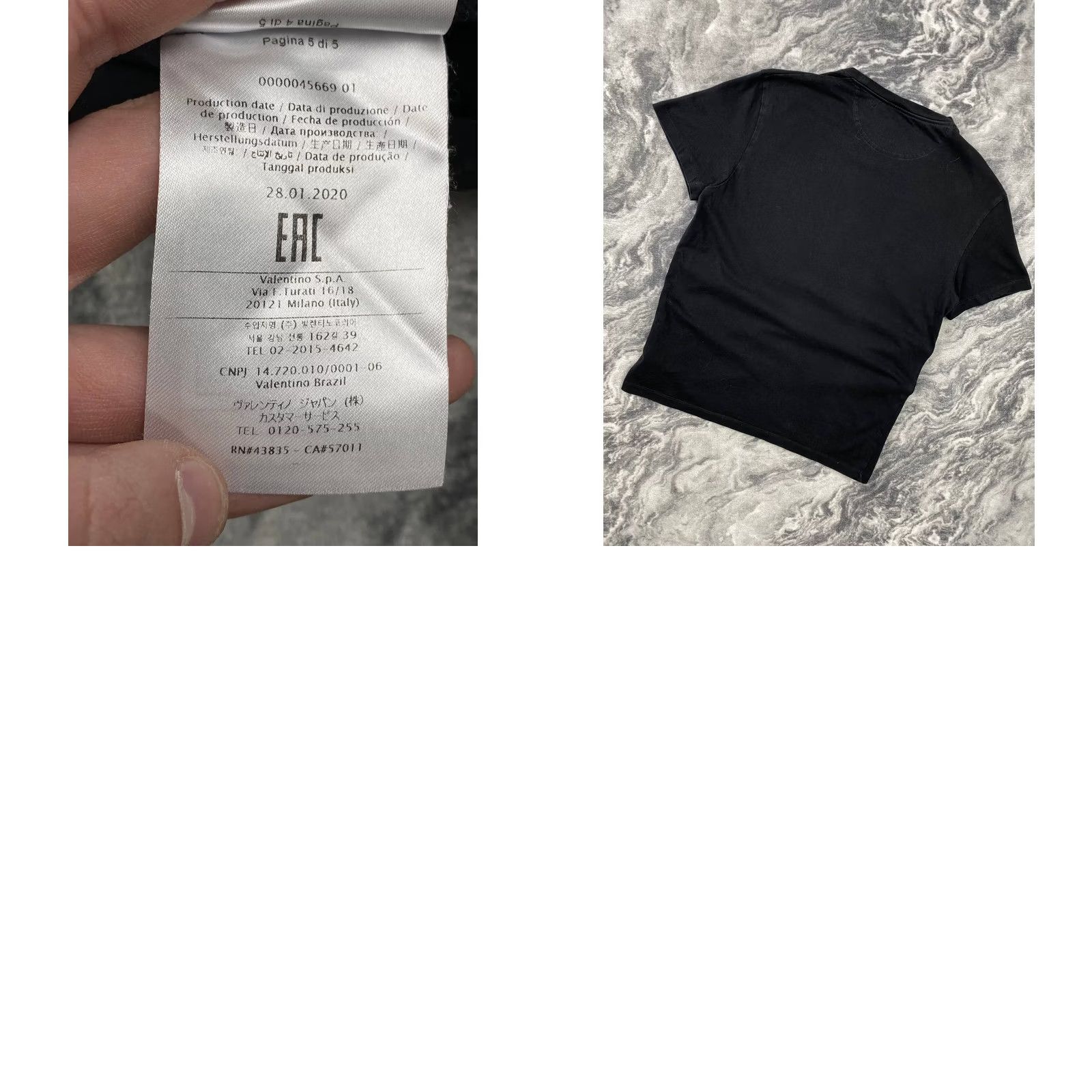 Valentino Valentino Garavani T Shirt Men Size S Black Logo VLTN Size US S / EU 44-46 / 1 - 9 Thumbnail