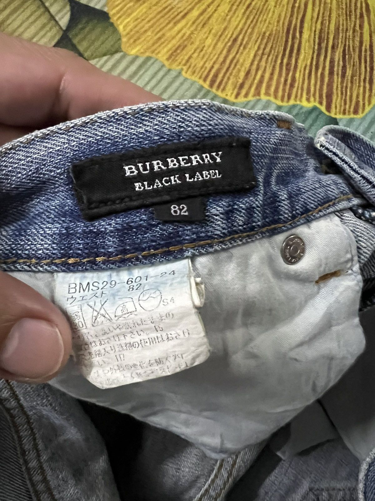 Burberry 💥Flare💥Burberry Black Label Distressed Faded Jean Size US 33 - 21 Thumbnail
