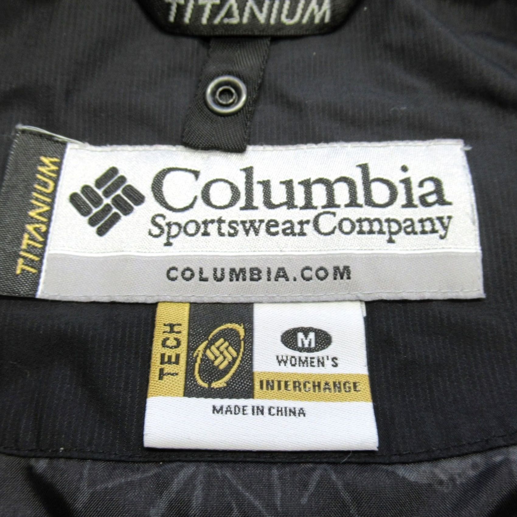 Vintage Columbia Jacket Womens Medium Black Titanium Hooded Pockets Full Zip 3in1 SHELL Size M / US 6-8 / IT 42-44 - 4 Thumbnail