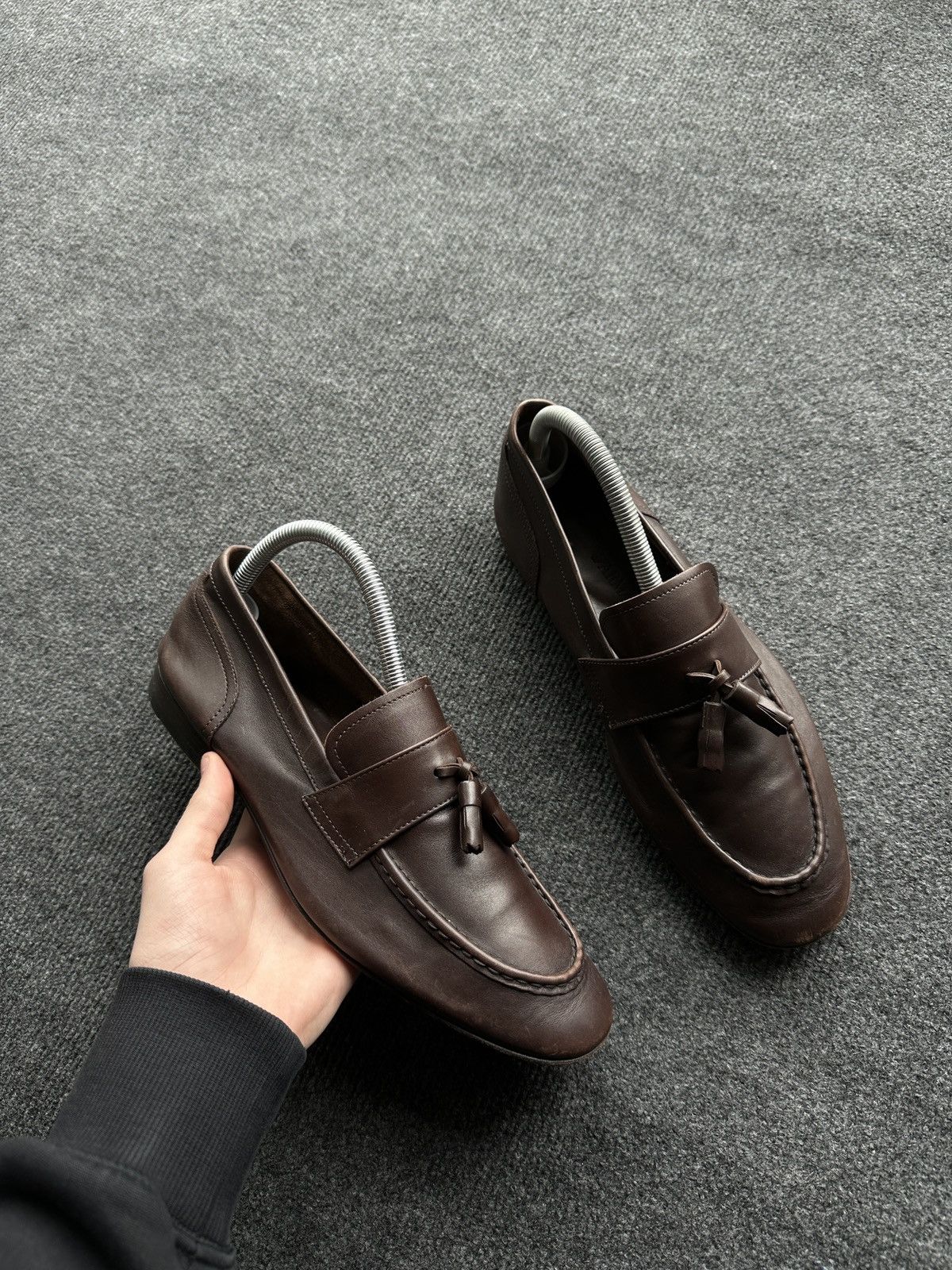 Emporio Armani LUXURY 🚨 EMPORIO ARMANI VNTG SHOES MEN BROWN LUXURY RARE Size US 9.5 / EU 42-43 - 1 Thumbnail