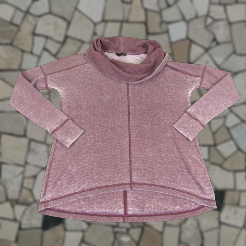 Lucky Brand Lucky Brand Sweater Womens XS Orange Cowl Neck Knit Pullover Thermal Lightweight Top- Casual, Party/Cocktail, Travel Mens? Size XS / US 0-2 / IT 36-38 - 1 Thumbnail