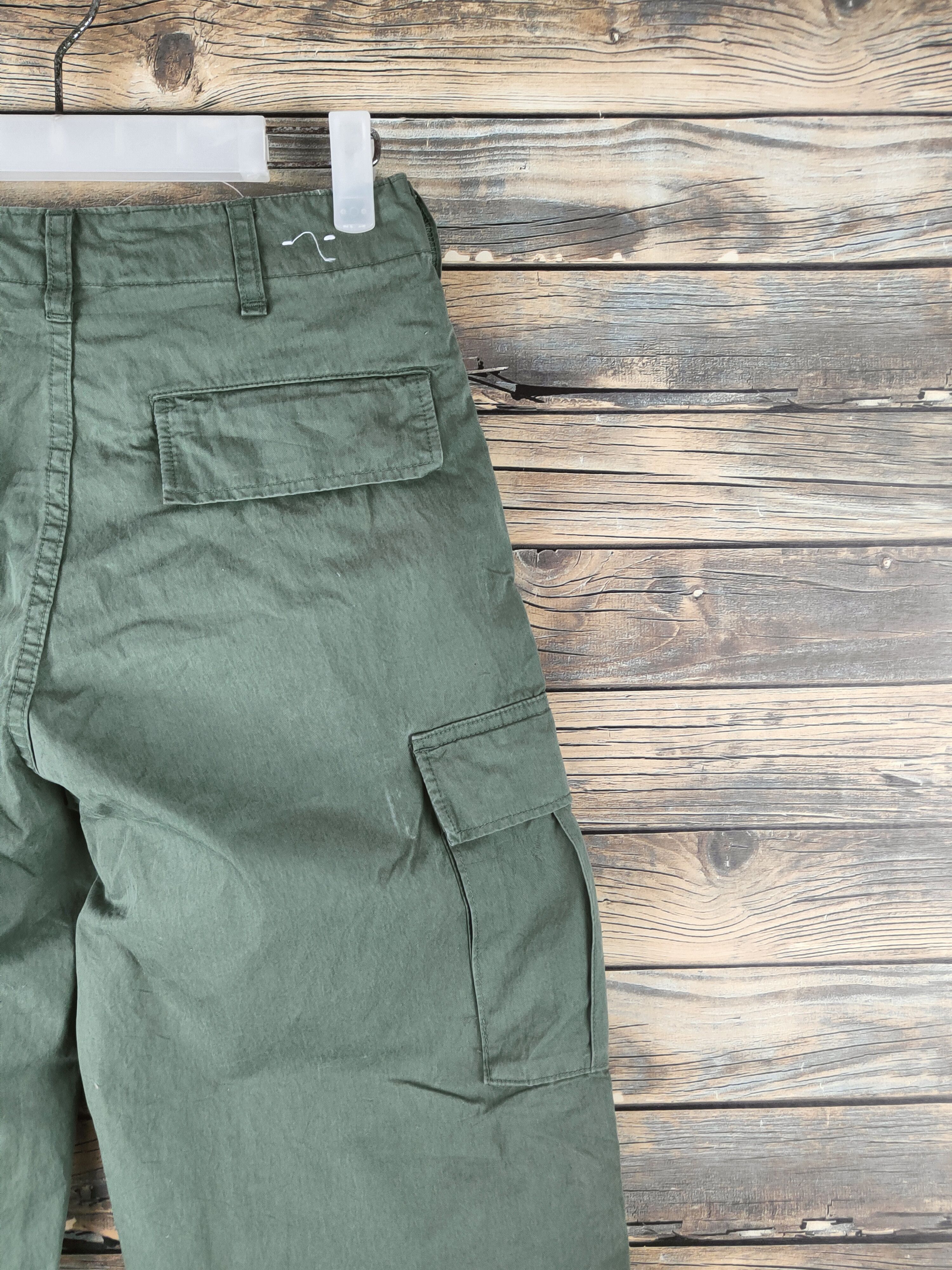 Japanese Brand Uniqlo Green Multipocket Cargo Pants #S2848 Size US 26 / EU 42 - 10 Thumbnail