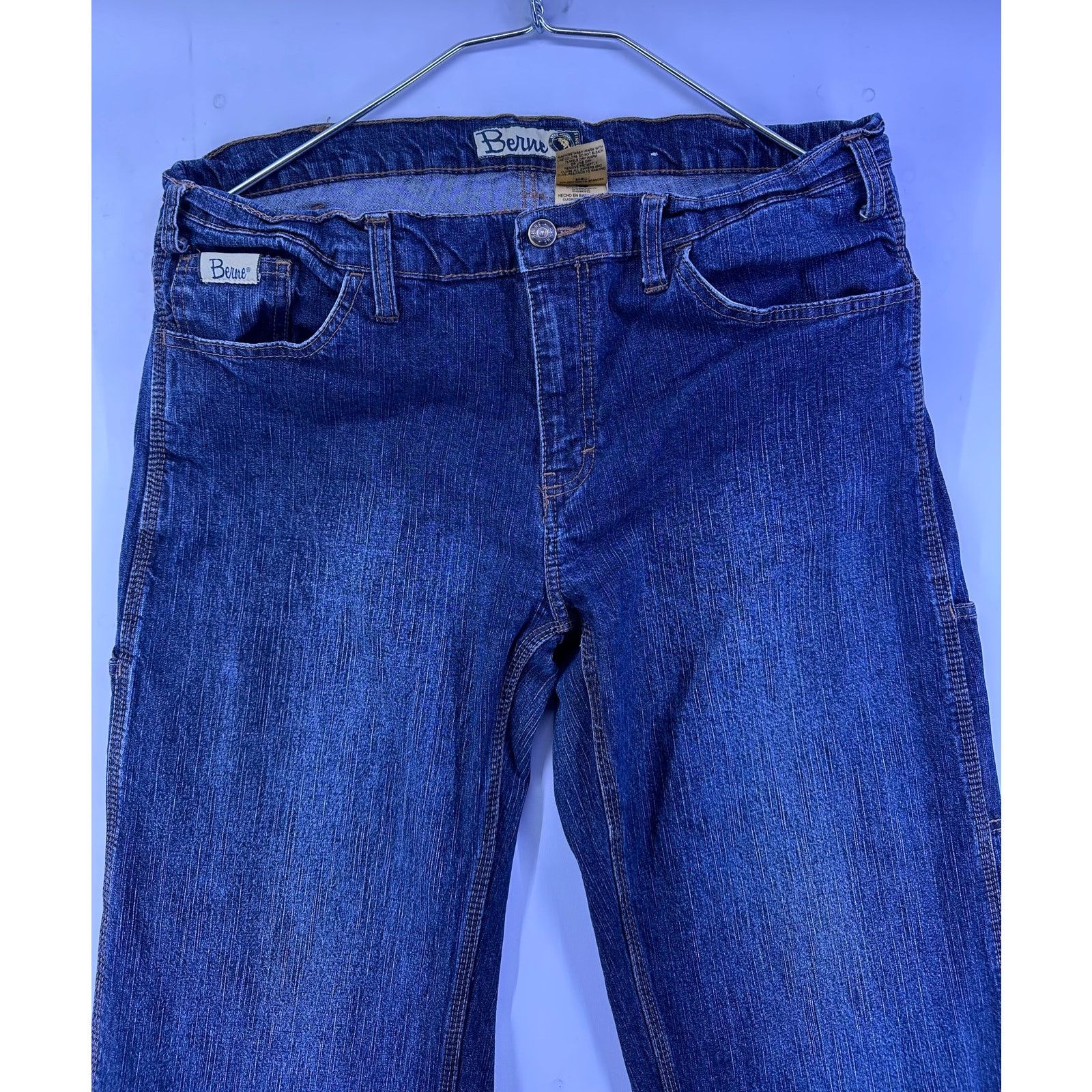 & Other Stories Berne Women’s Blue Carpenter Jeans Size 16 Size 38" / US 16 / IT 52 - 4 Thumbnail