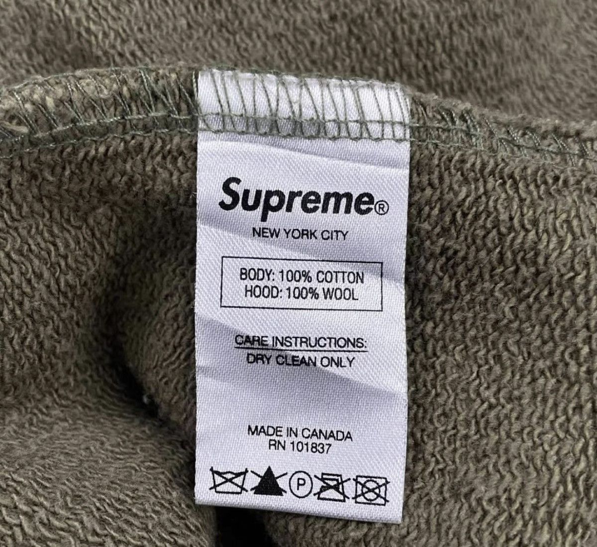 Comme des Garcons Supreme cdg Olive hooded sweatershirt Size US L / EU 52-54 / 3 - 5 Thumbnail