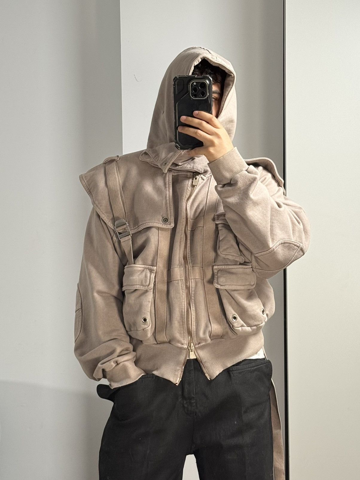 SHINE LUXURY Shine Luxury “SANGUINE” Layered Navigator Zipper Hoodie Size US S / EU 44-46 / 1 - 9 Thumbnail