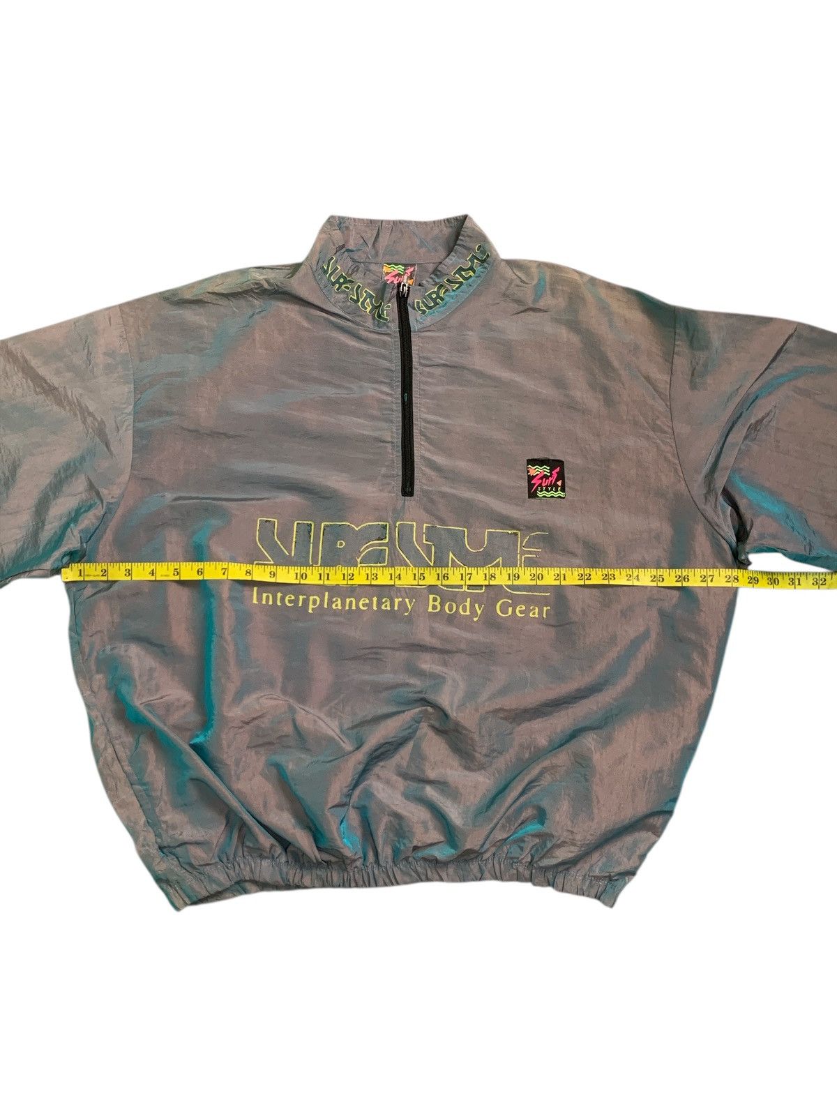 Other Vintage 90’s Surf Style Reflective Half Zipper Windbreaker Size US XXL / EU 58 / 5 - 7 Thumbnail