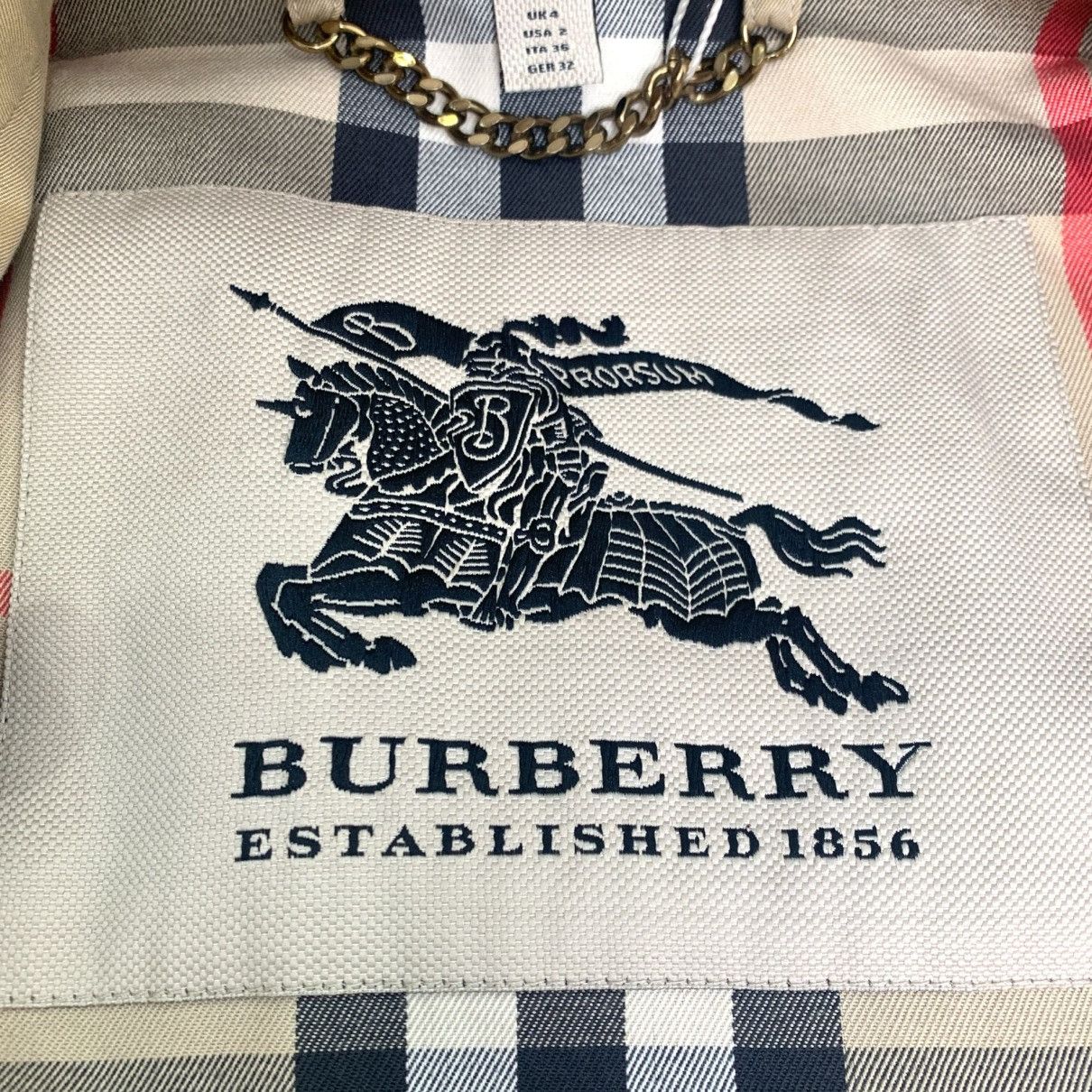 Burberry beige cotton burberry coat Size XS / US 0-2 / IT 36-38 - 4 Thumbnail