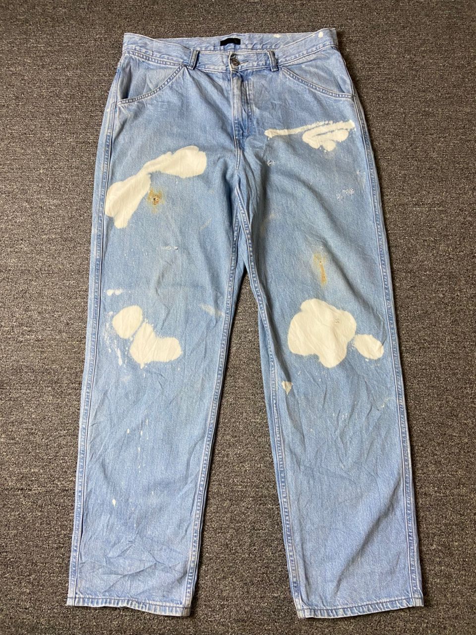 Japanese Brand × Uniqlo × Vintage Uniqlo Tapered Cut Tie Dye Denim Jeans (123) Size US 36 / EU 52 - 1 Thumbnail