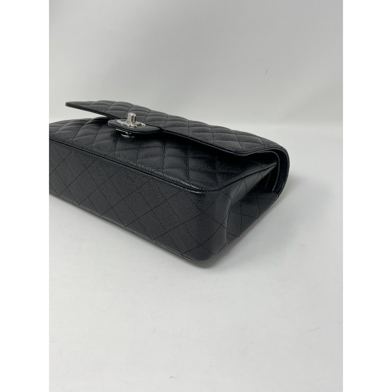 Chanel Chanel Classic Double Flap Medium Caviar SHW UNUSED Size ONE SIZE - 8 Thumbnail