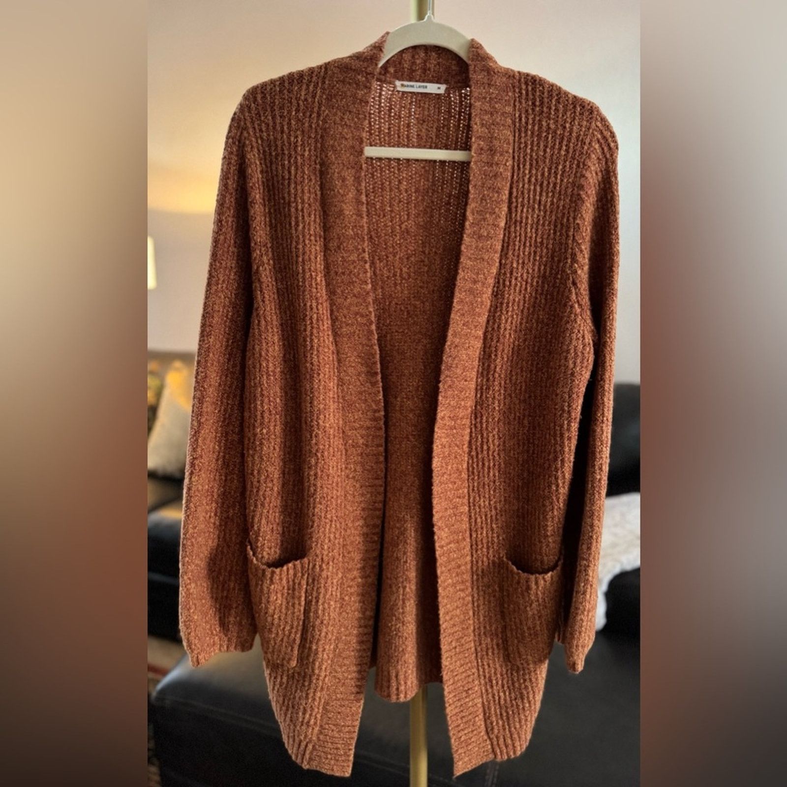 Marine Layer Marine Layer Women's Rust Cardigan Size M / US 6-8 / IT 42-44 - 2 Thumbnail