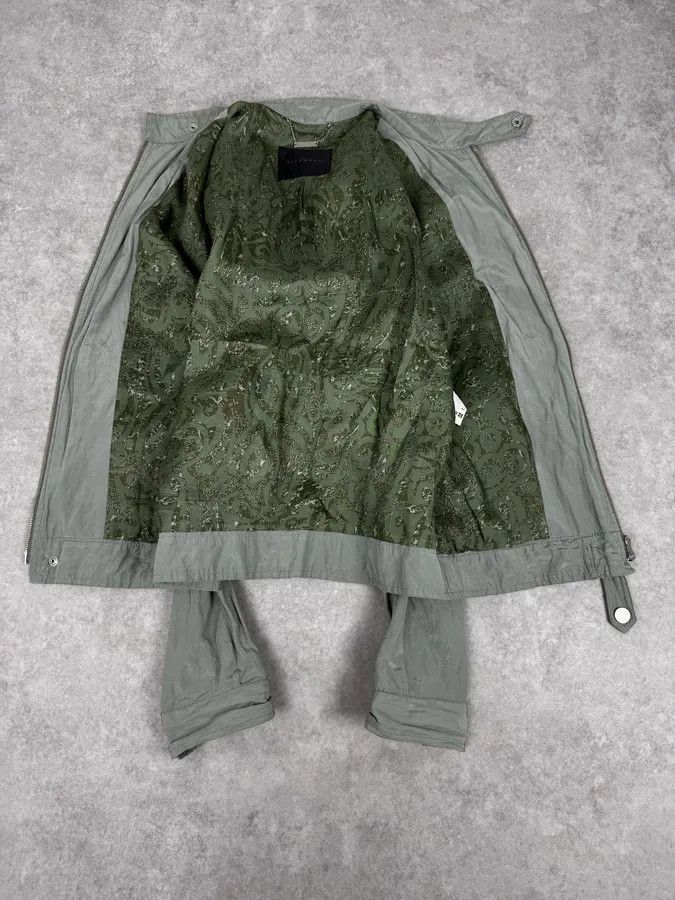 John Richmond 2000s John Richmond Faded Green Multi-Pocket Technical Light Jacket Size US S / EU 44-46 / 1 - 7 Thumbnail
