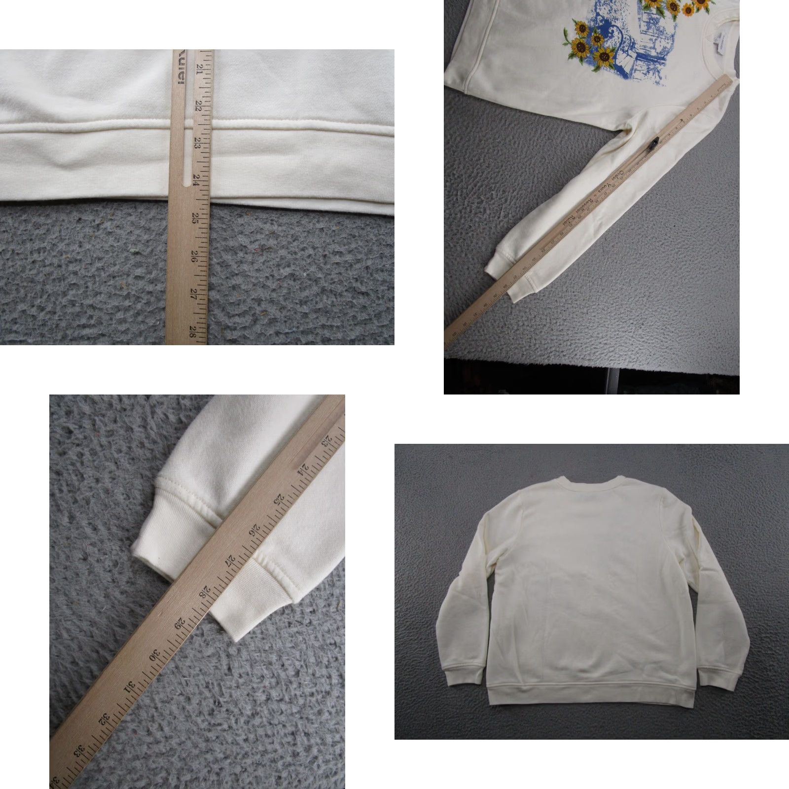 Sunflower VINTAGE Breckenridge Embroidered Sunflower Floral Pullover Sweatshirt Size L Grandma Y2K Size L / US 10 / IT 46 - 8 Thumbnail