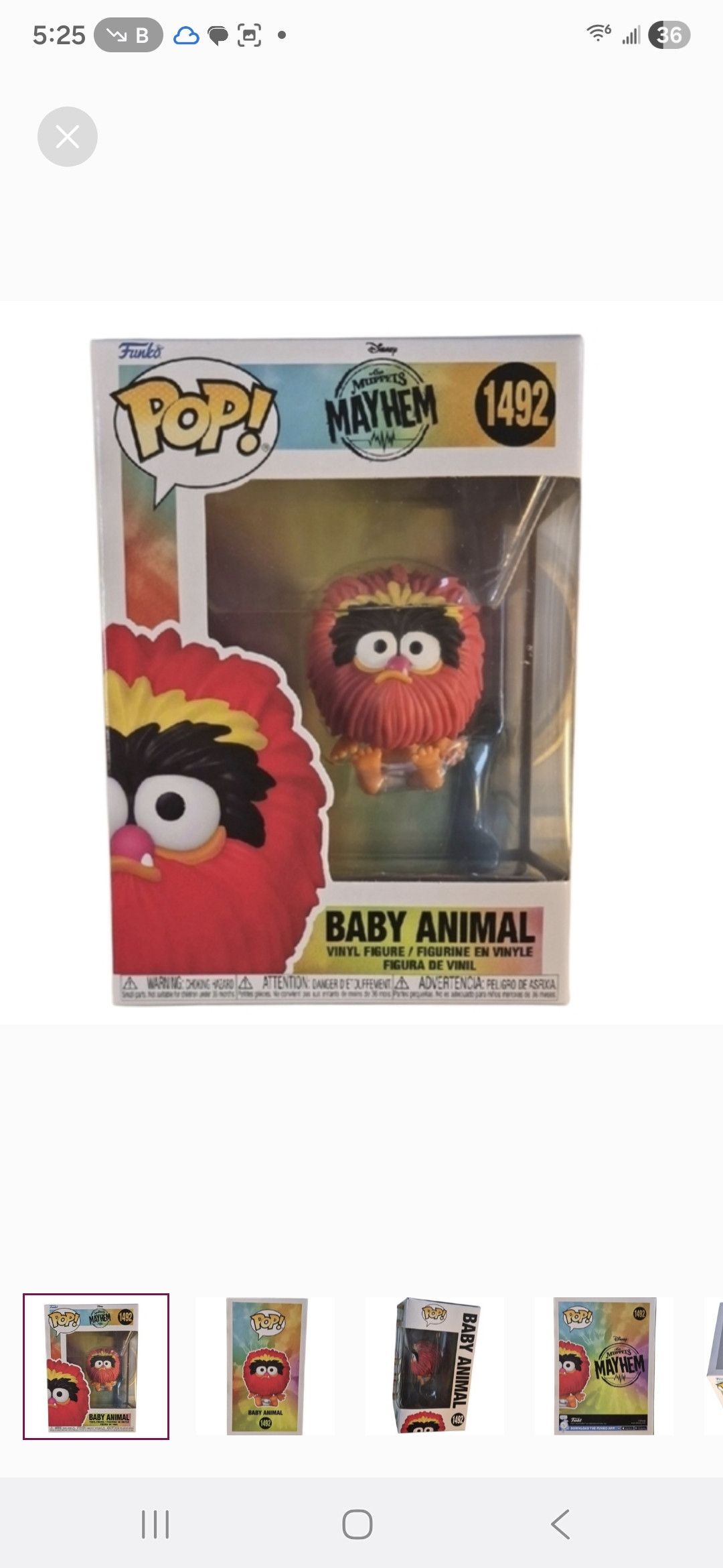 Other Funko × Muppets Mayhem Baby Animal POP Vinyl Figure Size ONE SIZE - 1 Thumbnail