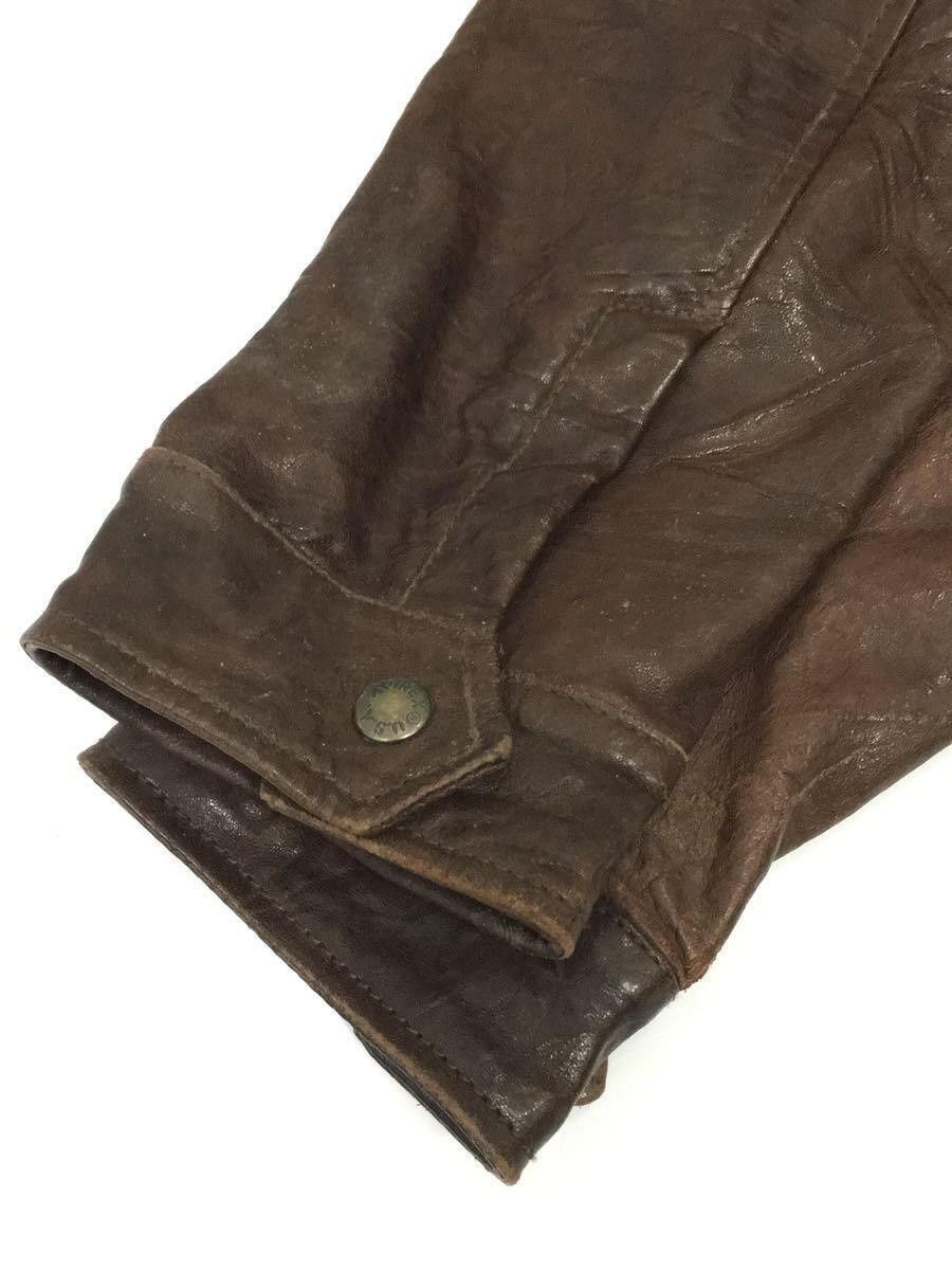 Avirex Avirex Plain Leather Jacket Blouson Brown Size US S / EU 44-46 / 1 - 4 Thumbnail