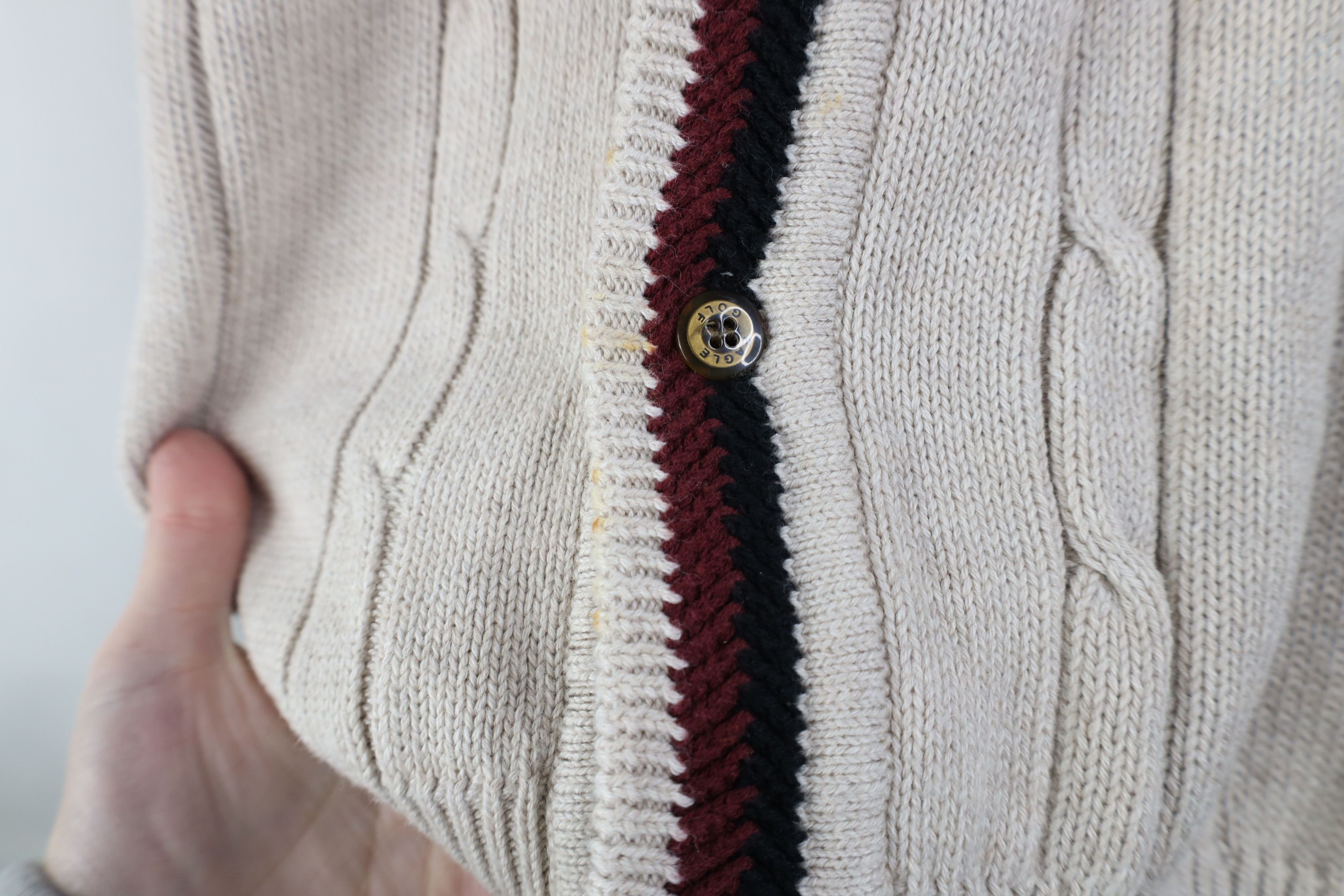 Vintage Vintage 90s Streetwear Knit Cardigan Sweater Vest Golfing Size US XL / EU 56 / 4 - 7 Thumbnail