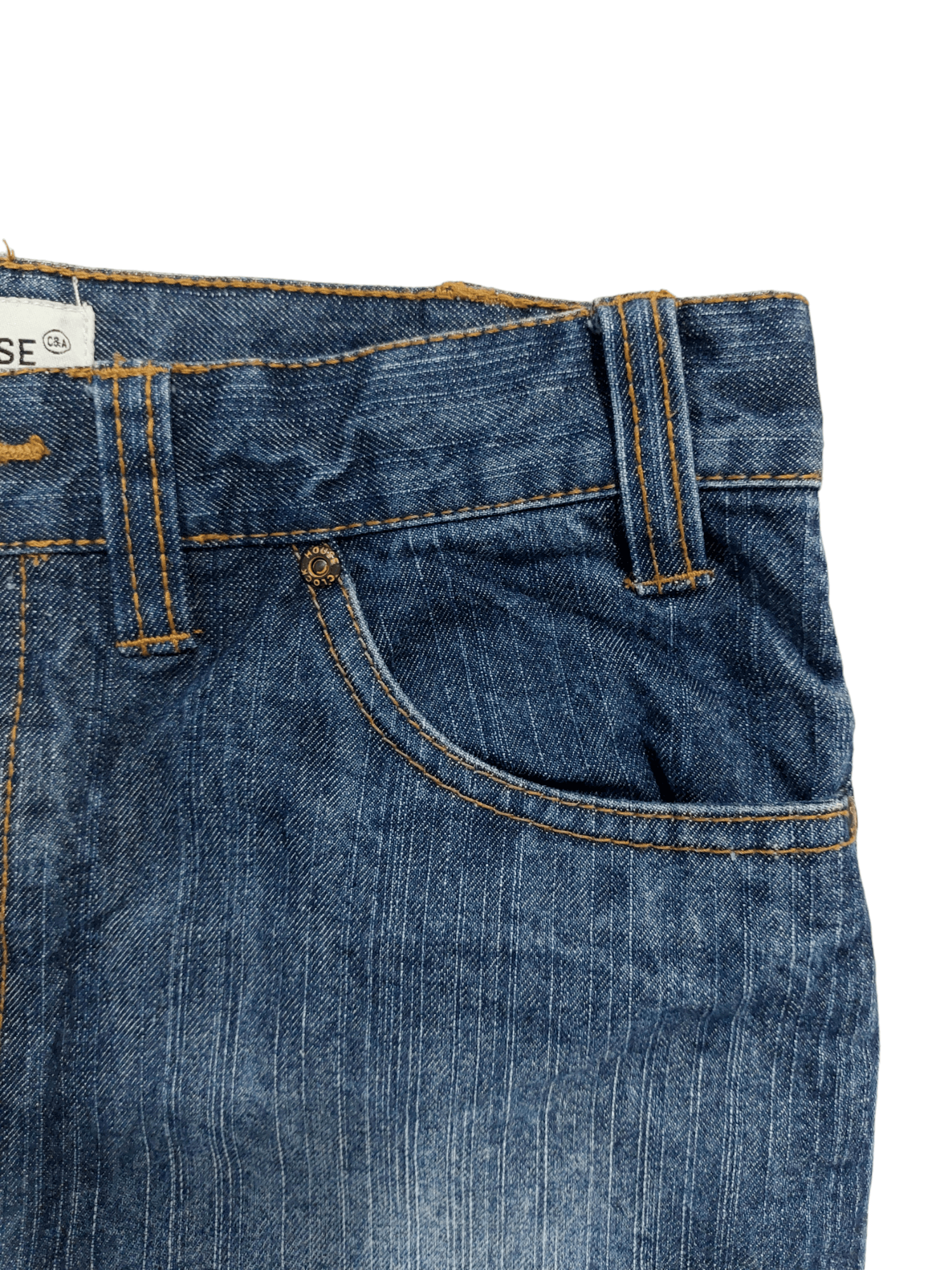 Vintage 💥Clockhouse Biker Denim Size US 32 / EU 48 - 6 Thumbnail