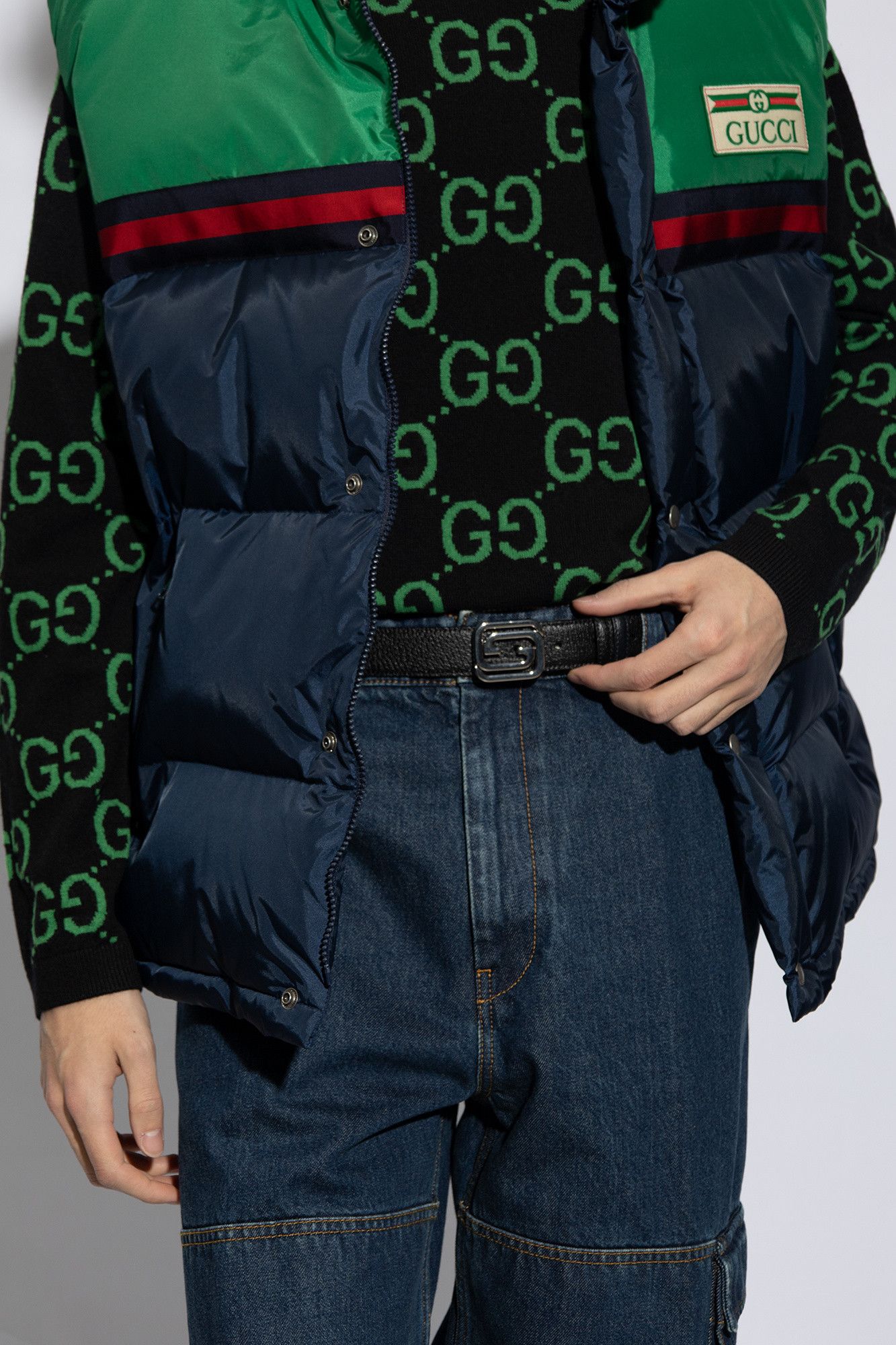 Gucci o1mt1gz0225 Size: 110 / Belt With Gucci Plaque Buckle Black Size 42 - 4 Thumbnail