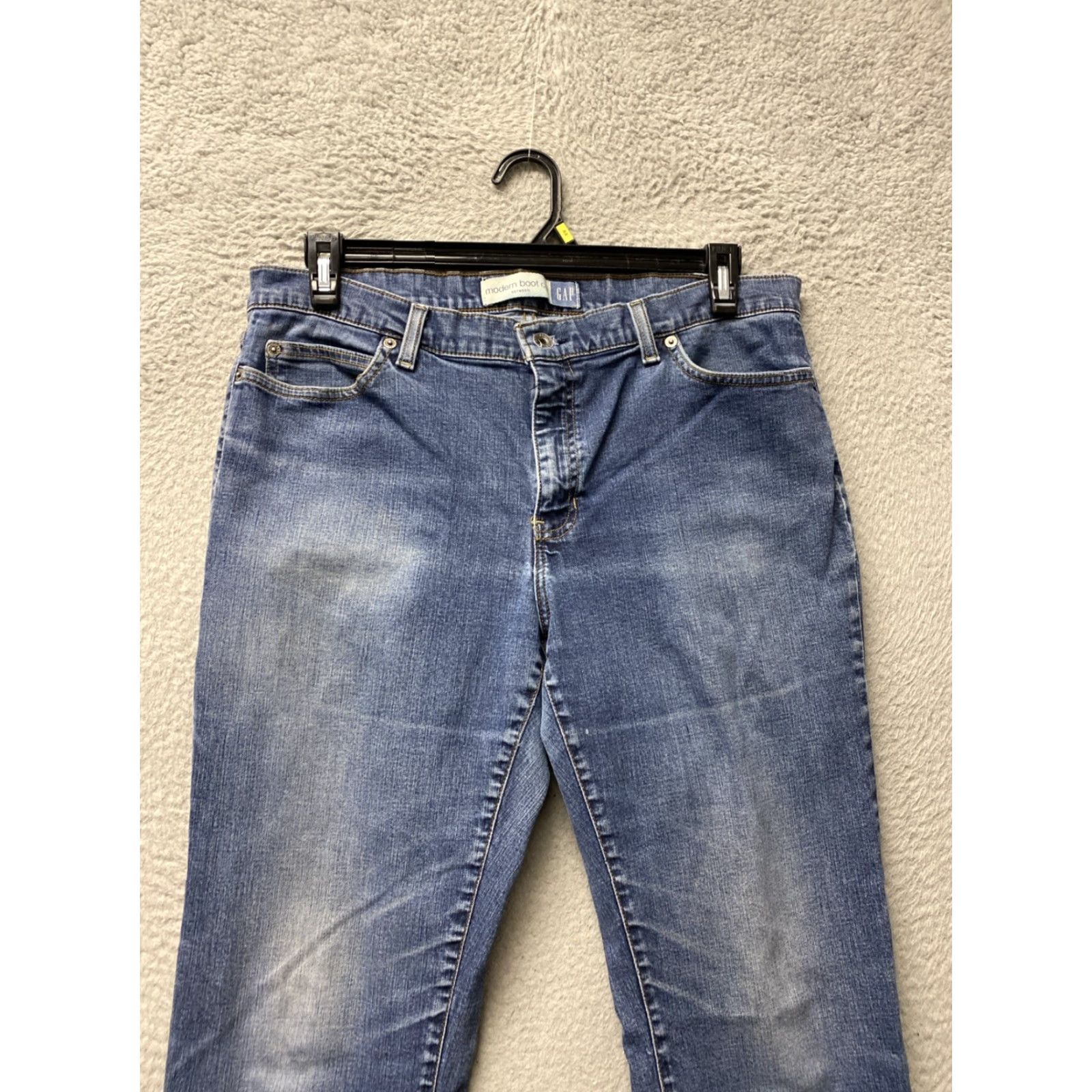 Gap GAP Jeans Blue Denim Straight Leg 34x32 Blue Stretch /163-6 Vintage GAP Industrial Worker Workwear Wide-Leg Jeans Men Size US 34 / EU 50 - 3 Thumbnail