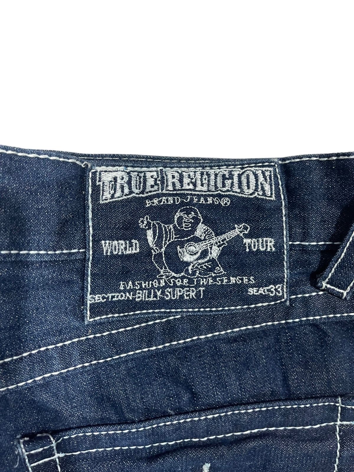 Other Vintage True Religion Billy Super T Denim Jeans Size US 35 - 15 Thumbnail