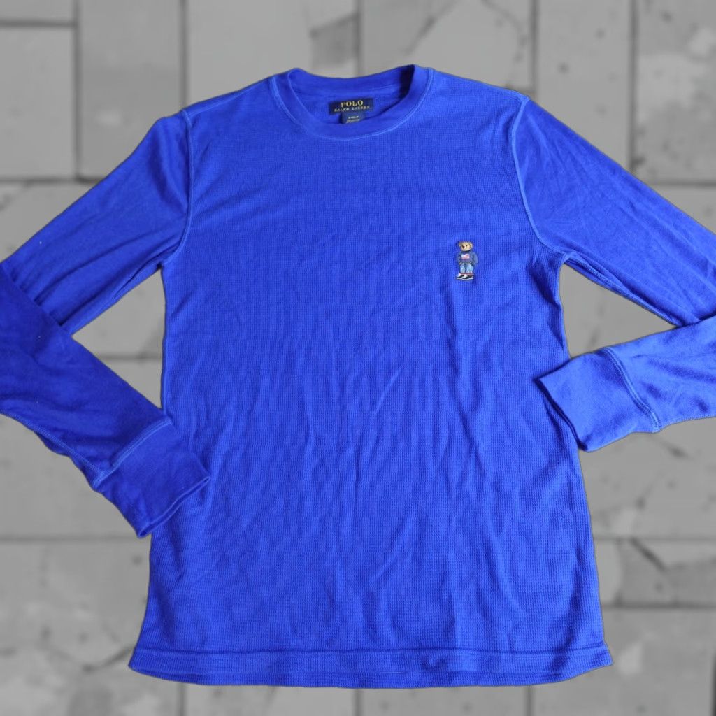 Polo Ralph Lauren Polo Ralph Lauren Thermal Shirt S Blue Long Sleeve Size US S / EU 44-46 / 1 - 1 Thumbnail
