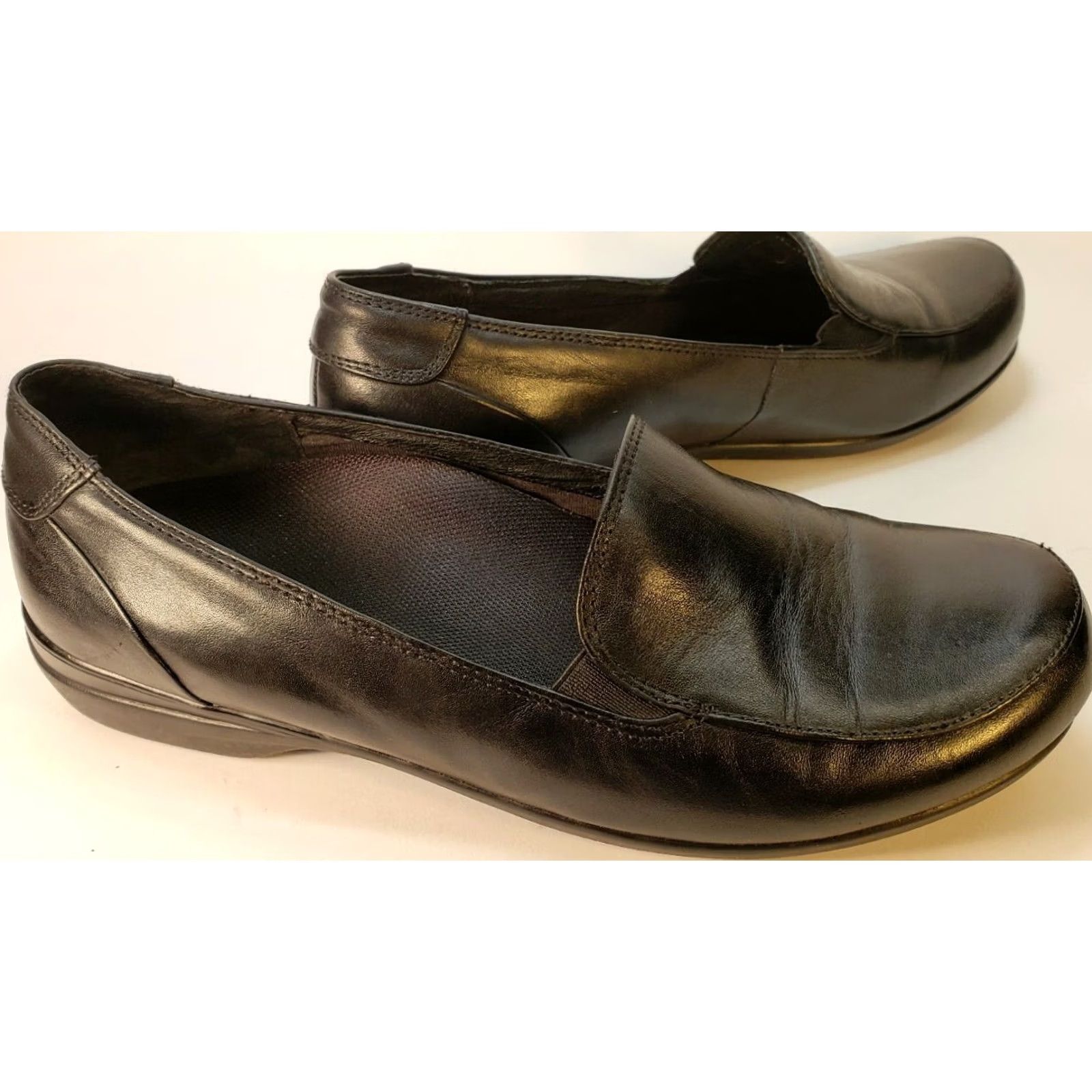 Greats Abeo Avery Comfort Flats Women's 8.5M Black Leather Orthopedic High Arch Cushy Footbed Casual Shoes Women US 8.5 Size US 7 / IT 37 - 5 Thumbnail
