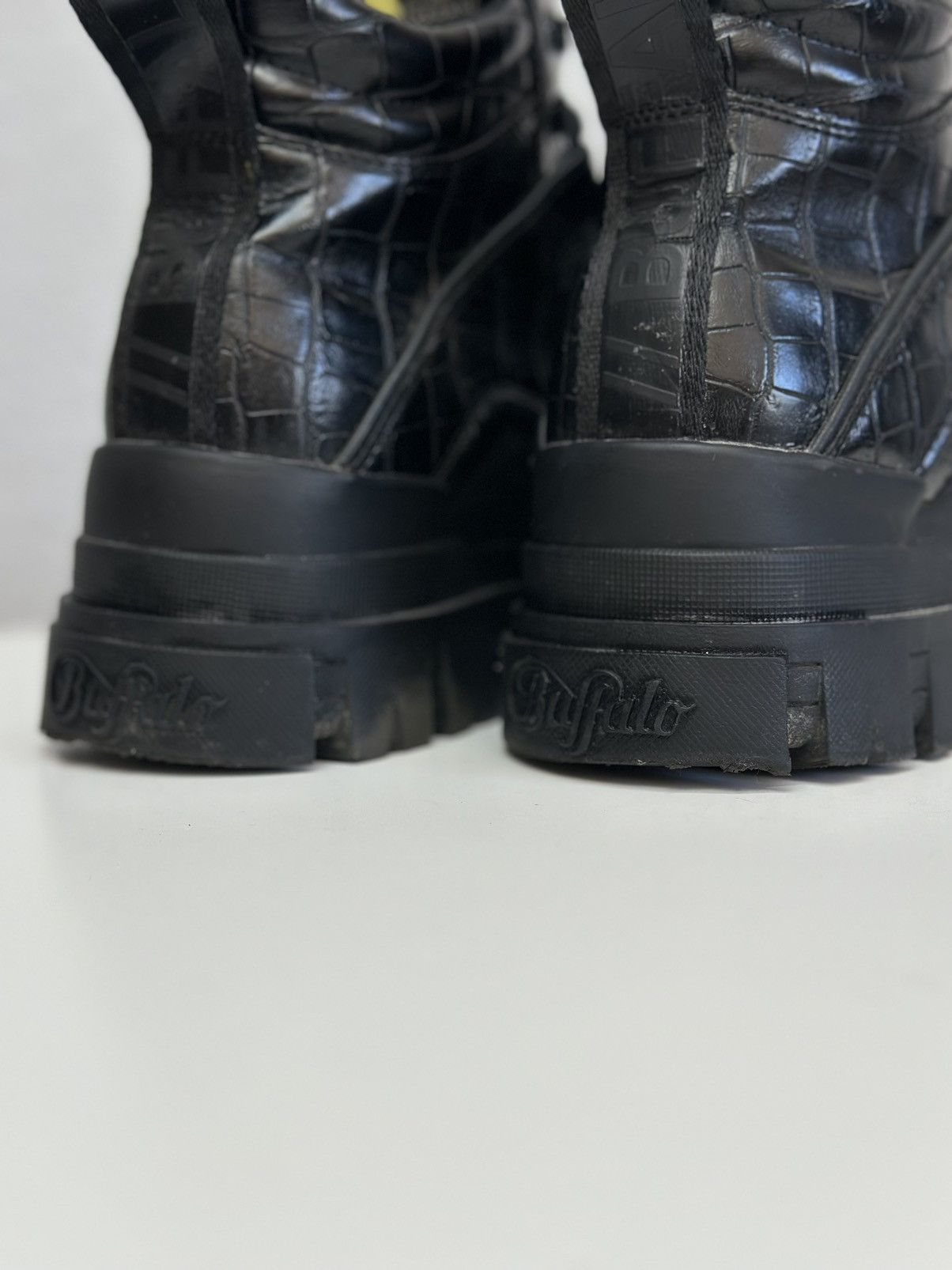 Buffalo London Vintage Buffalo platform black leather boots Ghotic As 98 Size US 9 / IT 39 - 12 Thumbnail