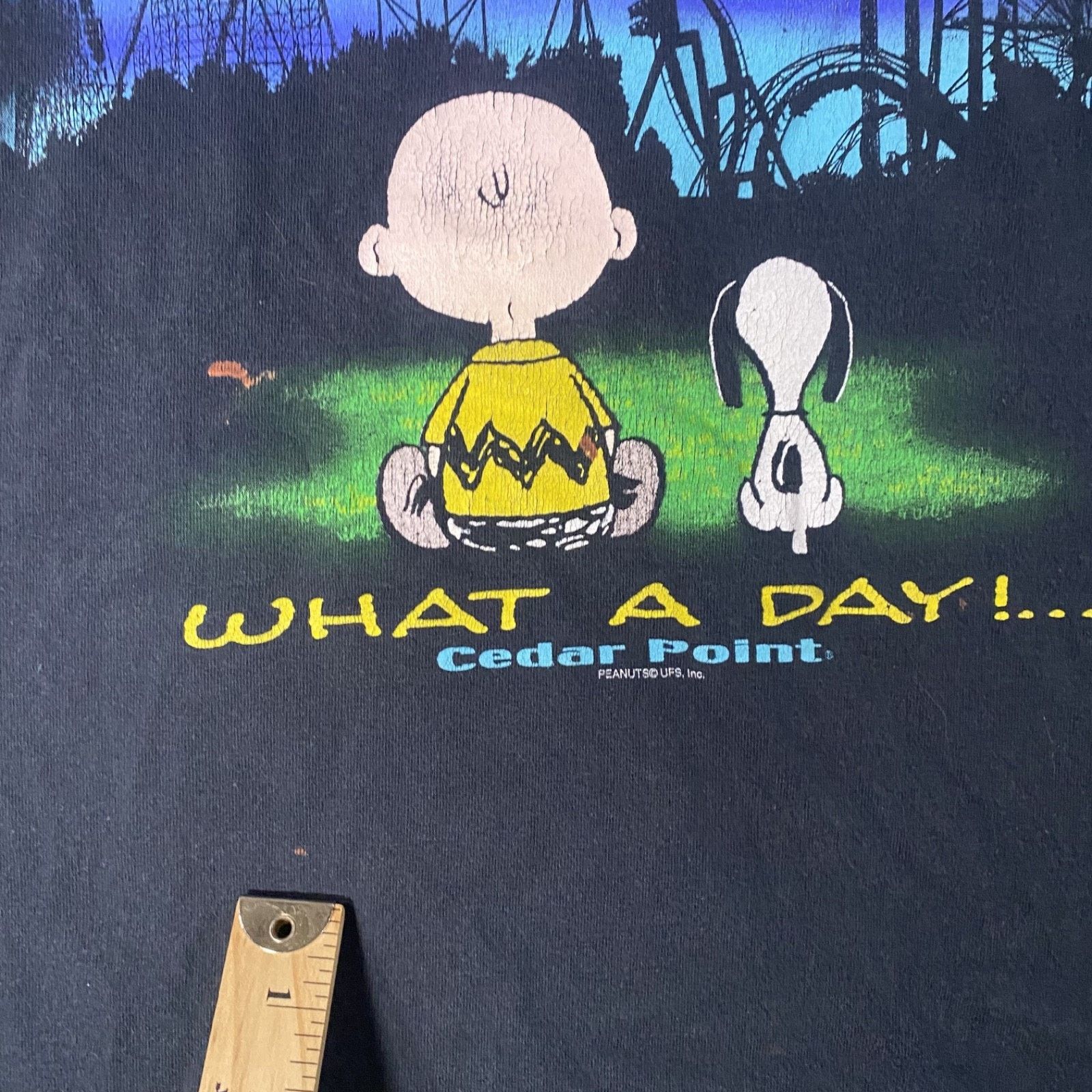 Other Vtg Cedar Point Peanuts Snoopy Charlie Brown T Shirt Large Size US L / EU 52-54 / 3 - 3 Thumbnail