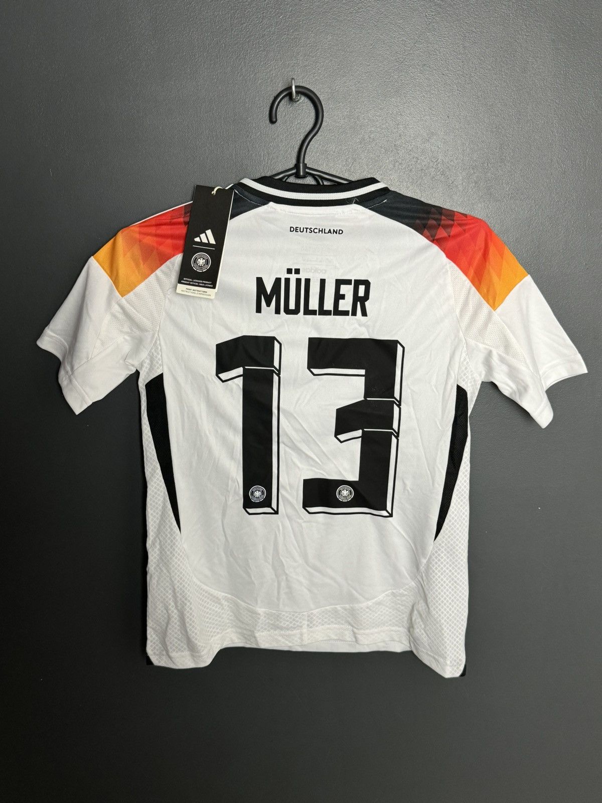 Adidas KIDS New Germany 24/25 Home Muller Football Jersey T-Shirt Size US XS / EU 42 / 0 - 1 Thumbnail