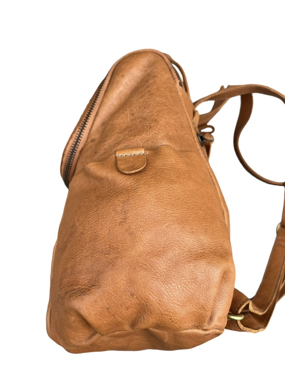 Leather Vintage Marmelo Tokyo Patina Leather Mini Backpack Bag Size ONE SIZE - 13 Thumbnail