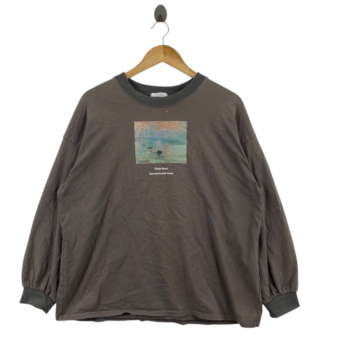 Claude Montana Vintage CLAUDE MONET IMPRESSION Sunrise Sun Faded Tee Shirt Size XL / US 12-14 / IT 48-50 - 3 Thumbnail