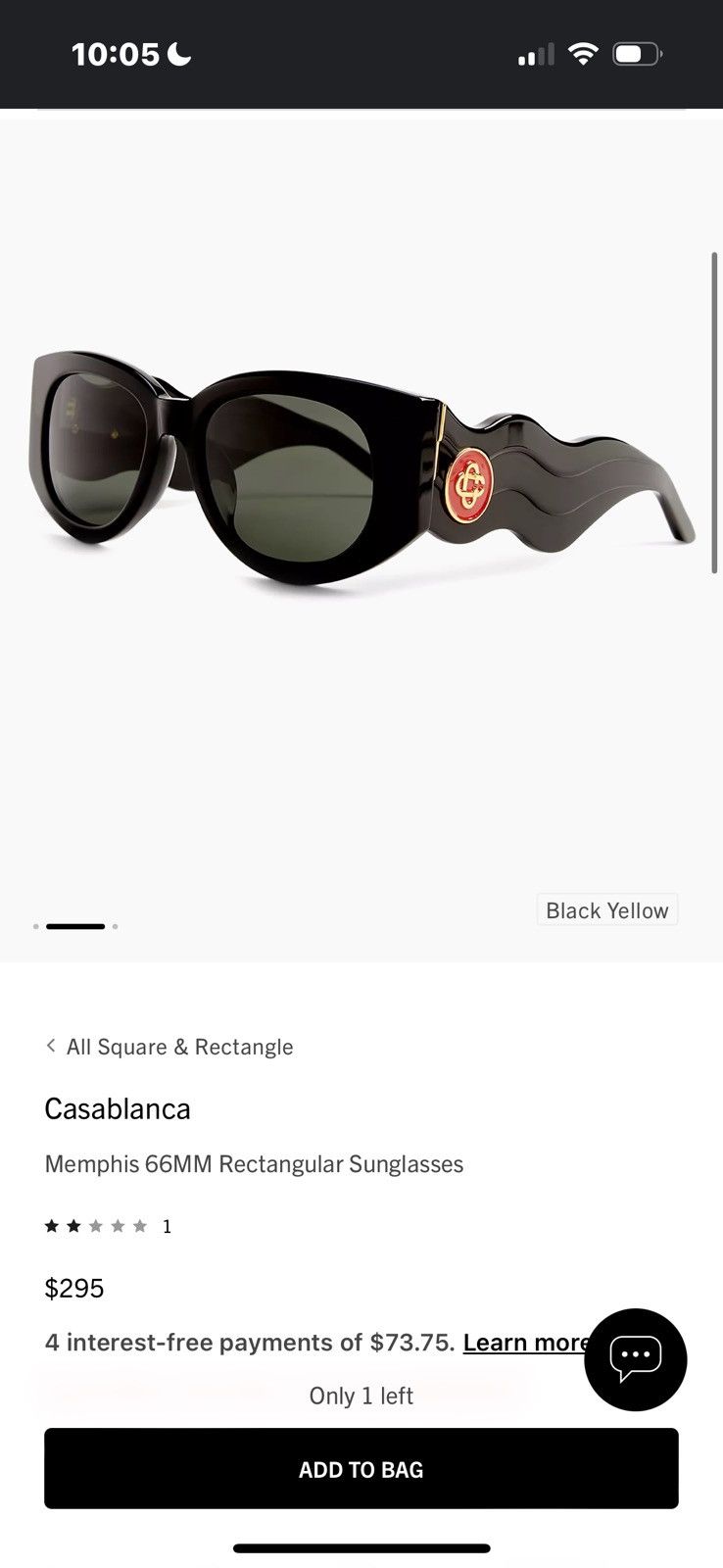 Casablanca Casablanca Memphis 66mm New in box sunglasses Size ONE SIZE - 1 Thumbnail