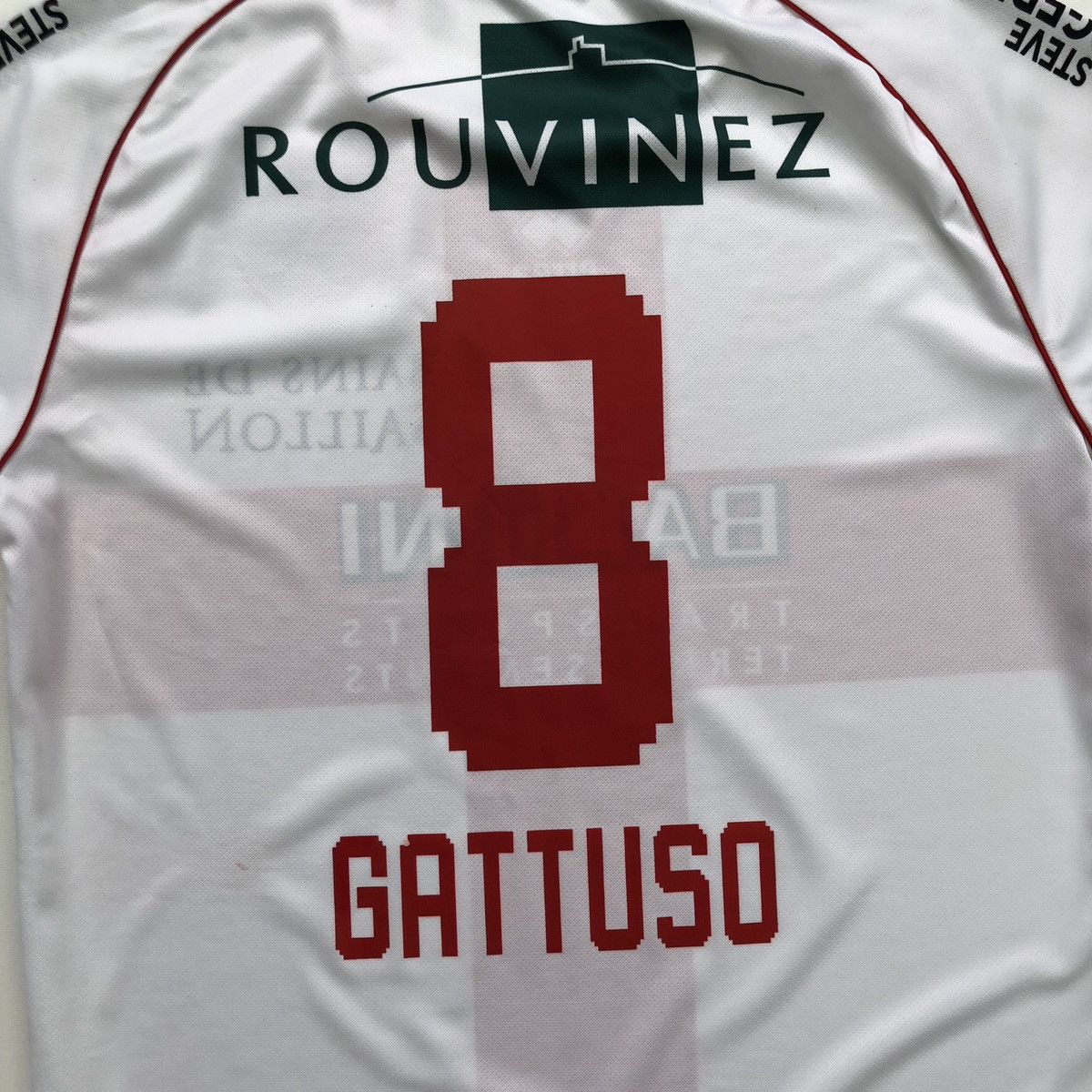 Errea Errea FC Sion #8 Gattuso 2012/2013 Home Jersey Vintage White Size US XS / EU 42 / 0 - 6 Thumbnail