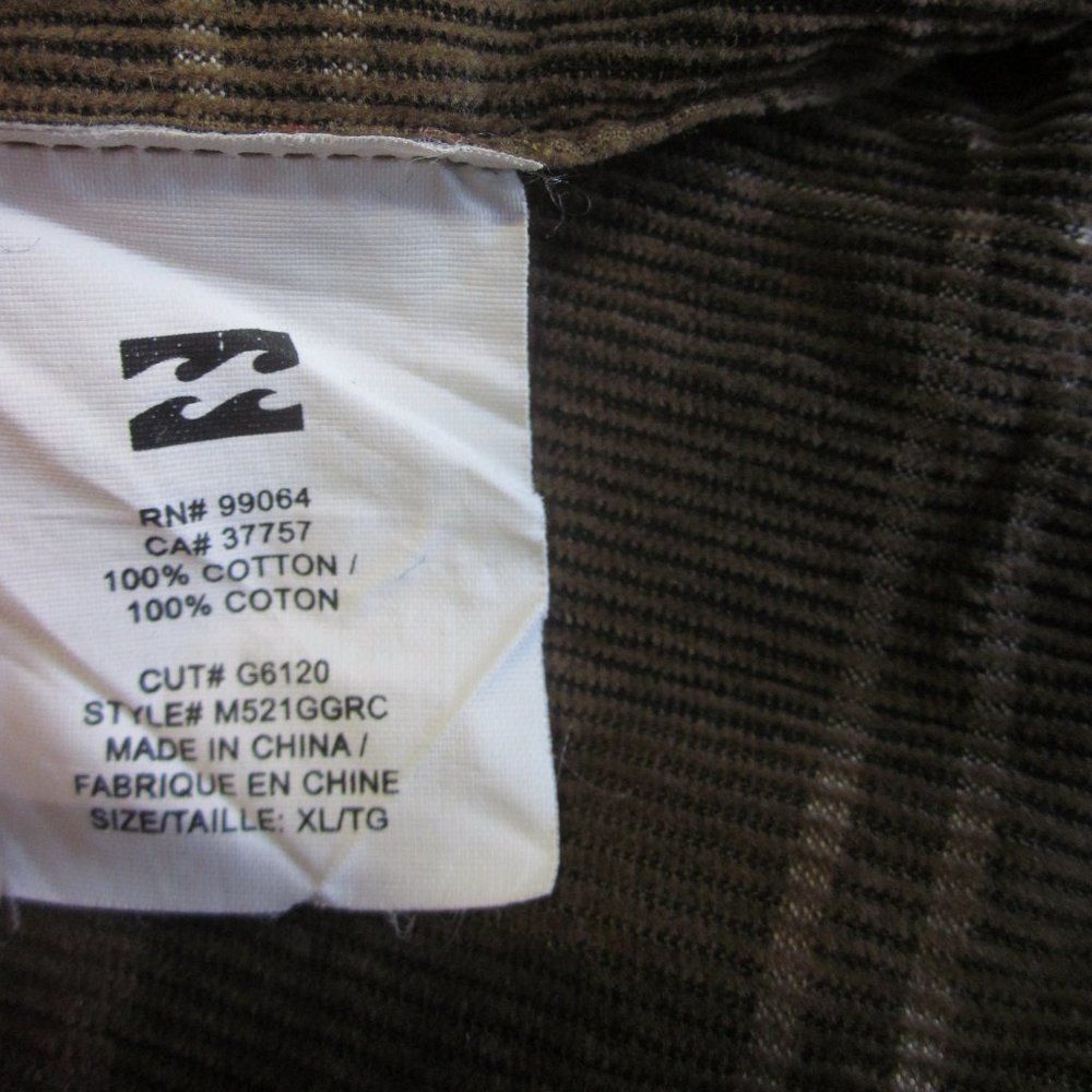 Billabong Billabong Surfplus Mens Shirt Size XL Core Fit Cotton Button Size US XL / EU 56 / 4 - 14 Thumbnail