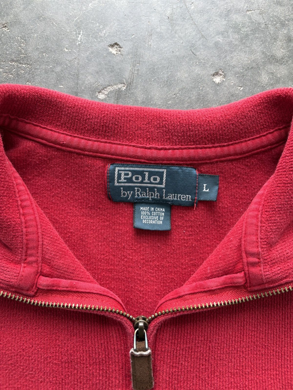 Polo Ralph Lauren Vintage Y2K Polo Ralph Lauren Quarter Zip Sweatshirt Size US L / EU 52-54 / 3 - 3 Thumbnail
