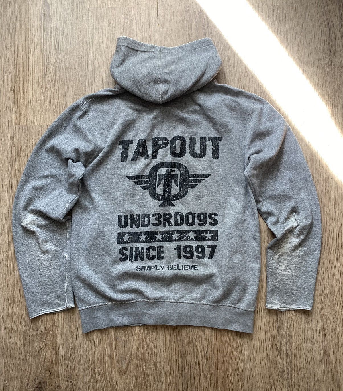 Affliction × Tapout Crazy vintage y2k TAPOUT distressed skulls zip up hood skate Size US S / EU 44-46 / 1 - 1 Thumbnail