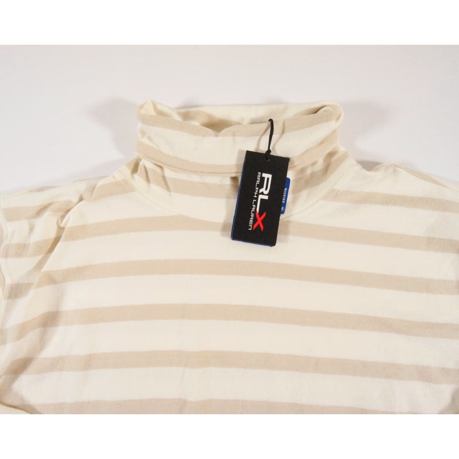 RLX Ralph Lauren VINTAGE Ralph Lauren RLX Women's Sweater Pullover Long Sleeve Turtleneck Casual Adult Medium Beige All Seasons Size M / US 6-8 / IT 42-44 - 2 Thumbnail
