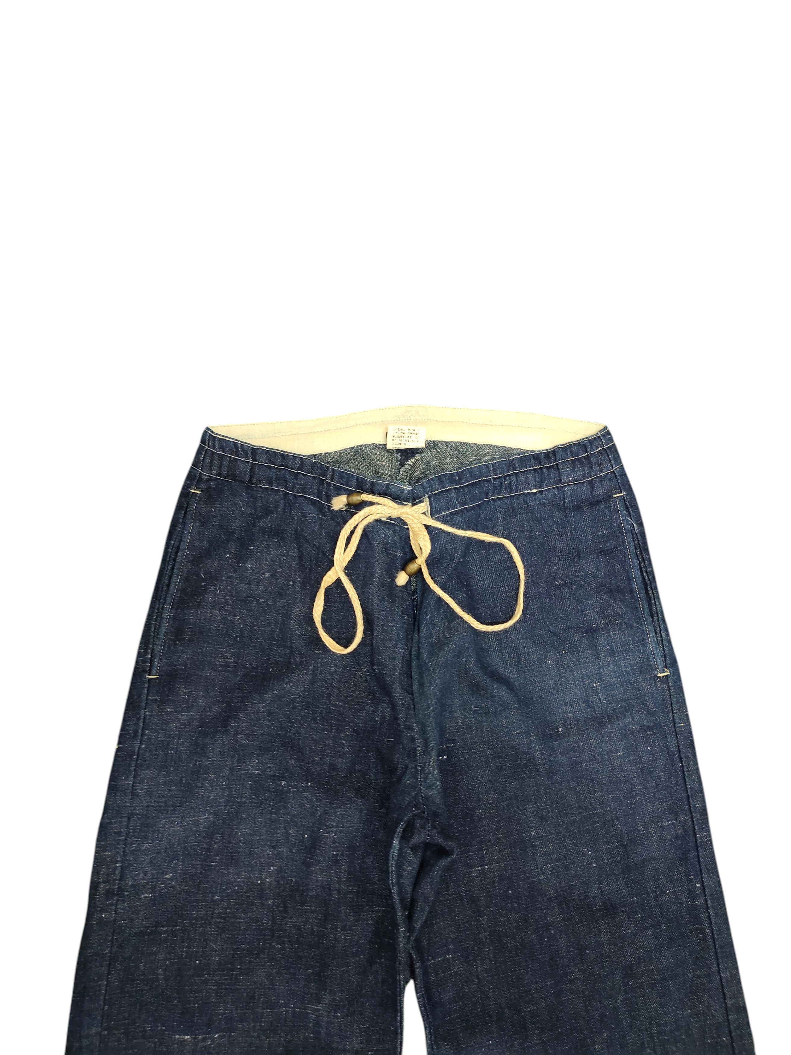 Kapital Vintage 90s Braga Japan Indigo Loose Wide Relaxed Pants Size US 26 / EU 42 - 2 Thumbnail