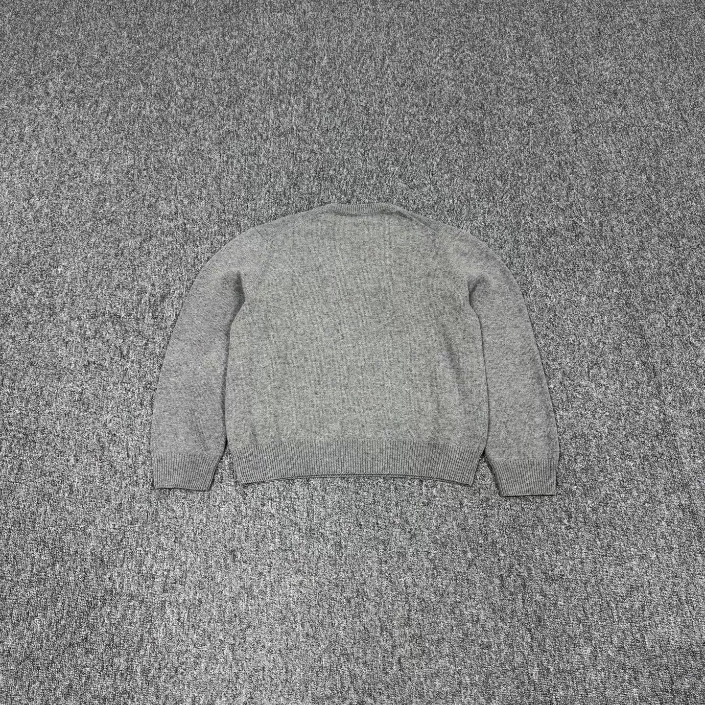 Loewe Loewe Gray Embroidered Logo Wool Knit Sweater M 99 New Size M / US 6-8 / IT 42-44 - 2 Thumbnail