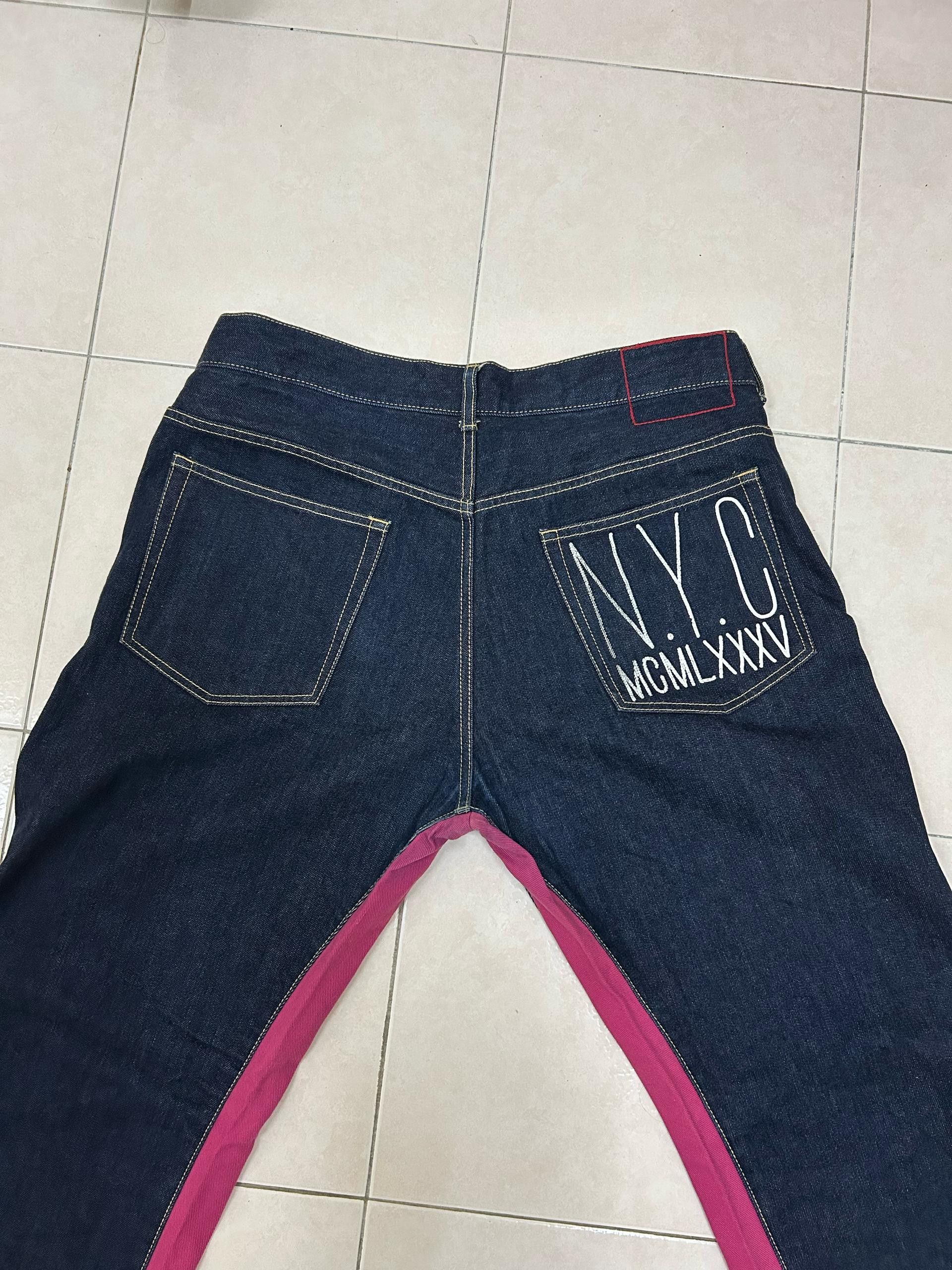 Tommy Hilfiger 💥Rare💥 Evisu Inspired Tommy N.Y.C Denim Size US 37 - 12 Thumbnail