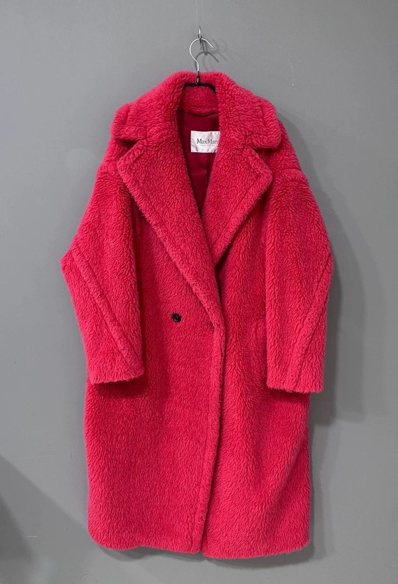 Max Mara Max Mara Red Teddy Coat Size S / US 4 / IT 40 - 1 Thumbnail