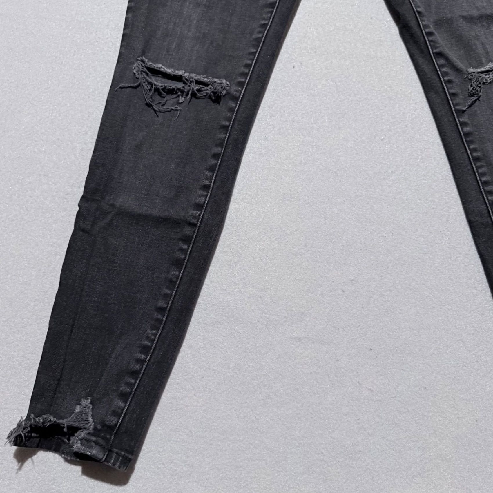 American Eagle Outfitters American Eagle The Luxe Jeans Women's Black Denim Distressed Pockets - 6 Size 28" / US 6 / IT 42 - 5 Thumbnail