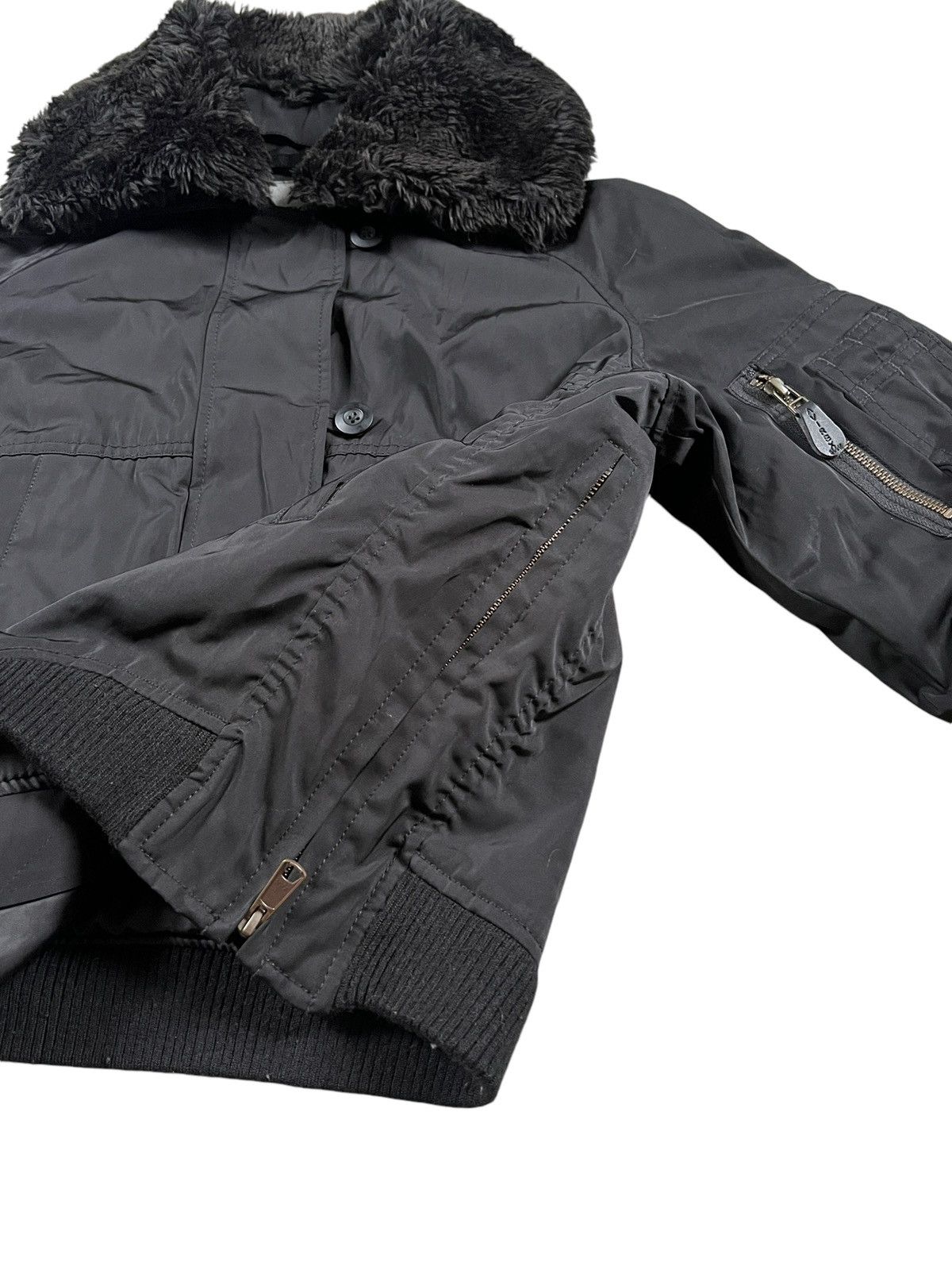 Avirex Avirex Belle Fur Collar Bomber Jacket Size M / US 6-8 / IT 42-44 - 7 Thumbnail