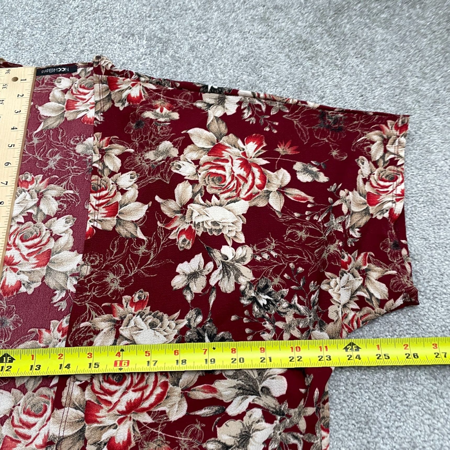 Vintage Papermoon Open Cover Up Kimono Top Womens L Red Floral Casual Bohemian Beach Shirt Size L / US 10 / IT 46 - 6 Thumbnail