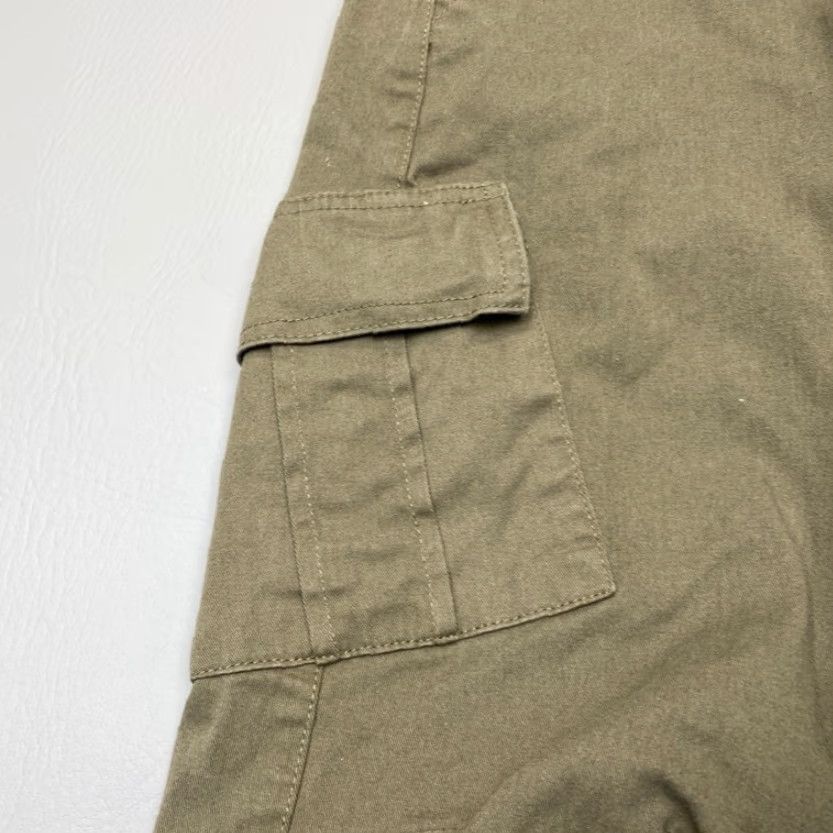 MNML MNML Pants Mens Small Olive Green Cargo Drawstring Utility Snap Pockets/Ankle Size US 29 - 4 Thumbnail